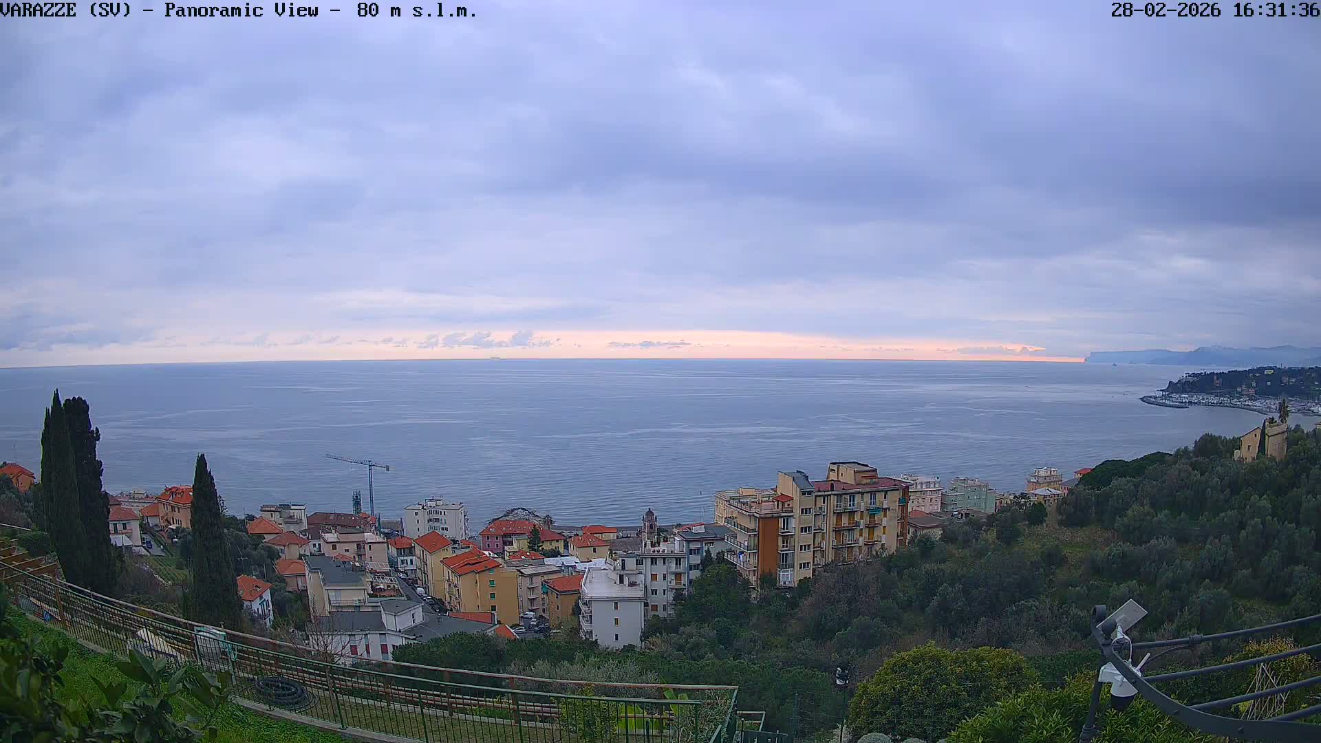 Varazze, Ligurian Sea Panaromic  Live Cam -  Liguria, Italy