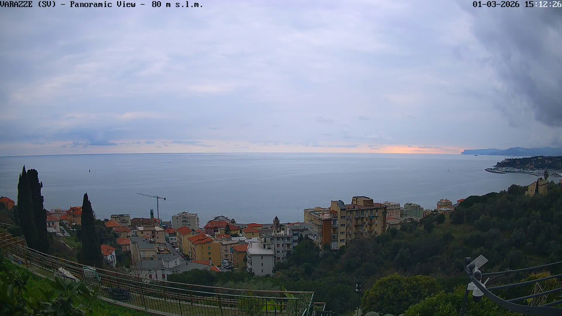 Varazze, Ligurian Sea Panaromic  Live Cam -  Liguria, Italy