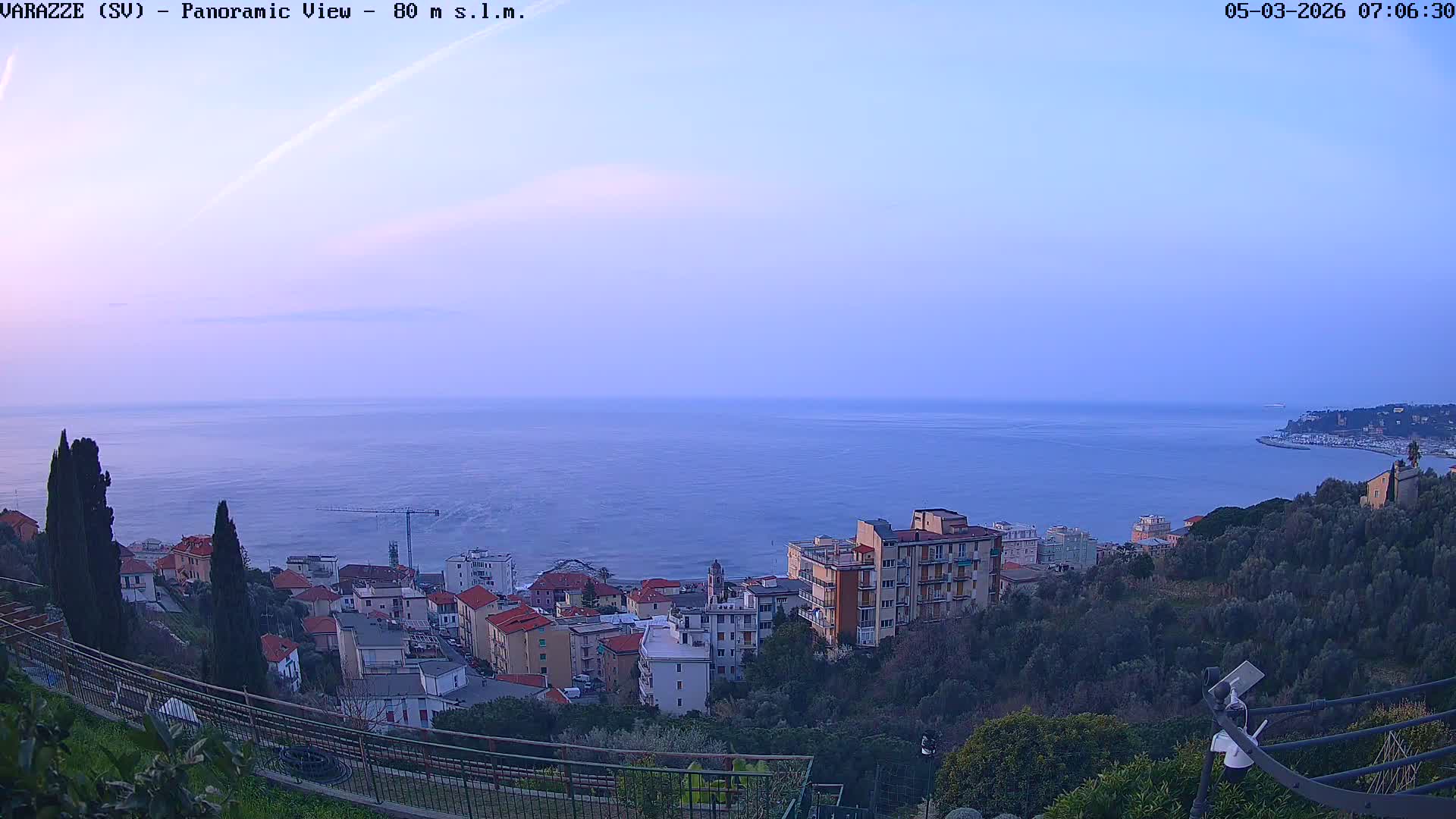 Varazze, Ligurian Sea Panaromic  Live Cam -  Liguria, Italy