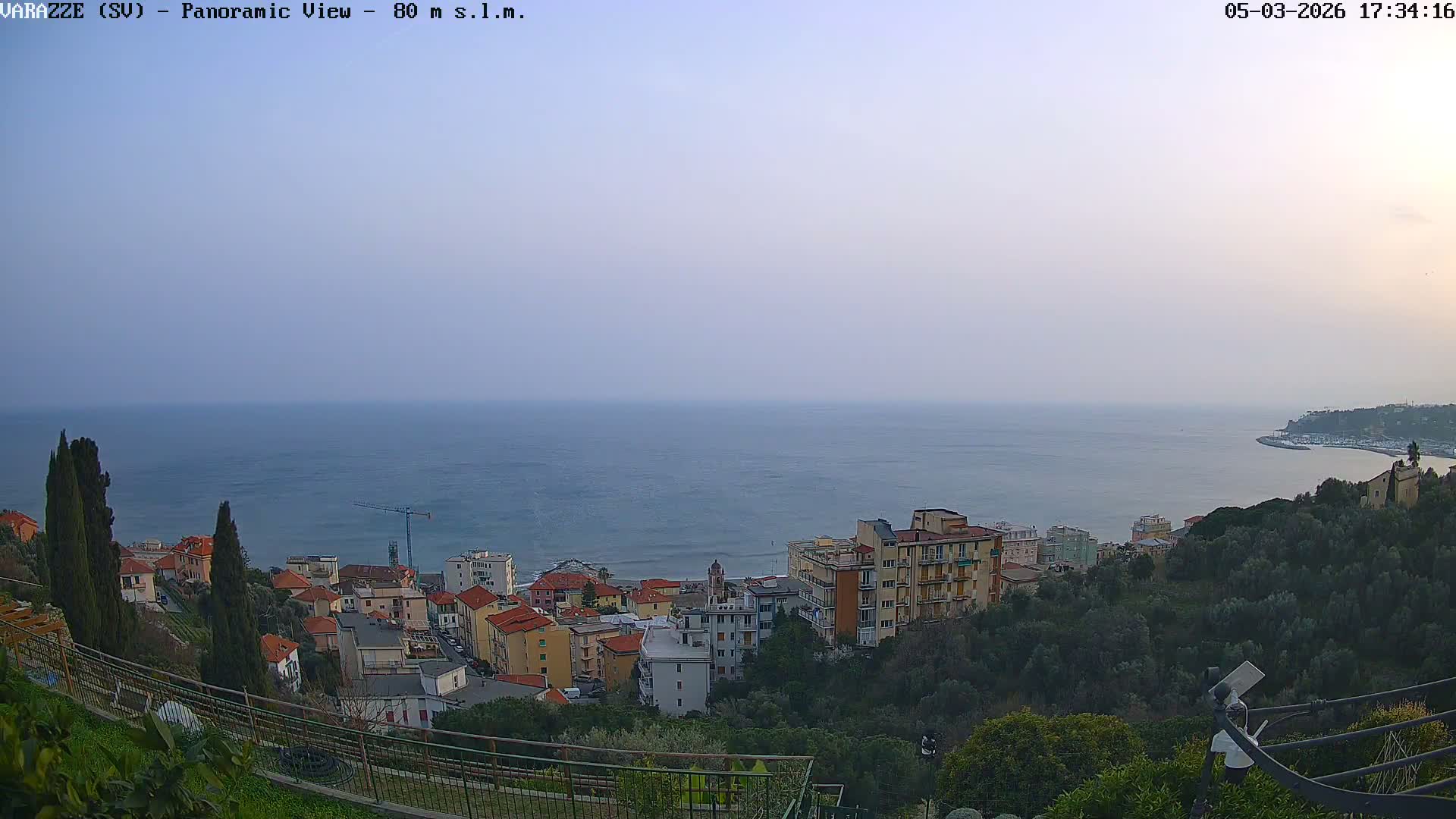 Varazze, Ligurian Sea Panaromic  Live Cam -  Liguria, Italy