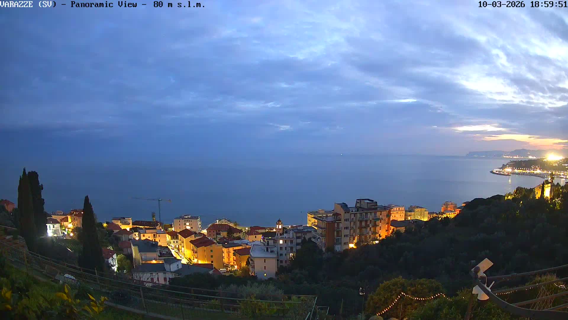 Varazze, Ligurian Sea Panaromic  Live Cam -  Liguria, Italy