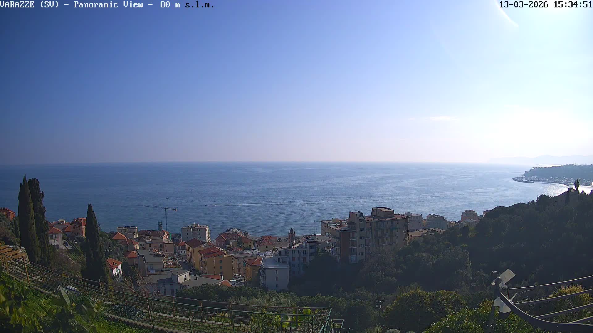 Varazze, Ligurian Sea Panaromic  Live Cam -  Liguria, Italy