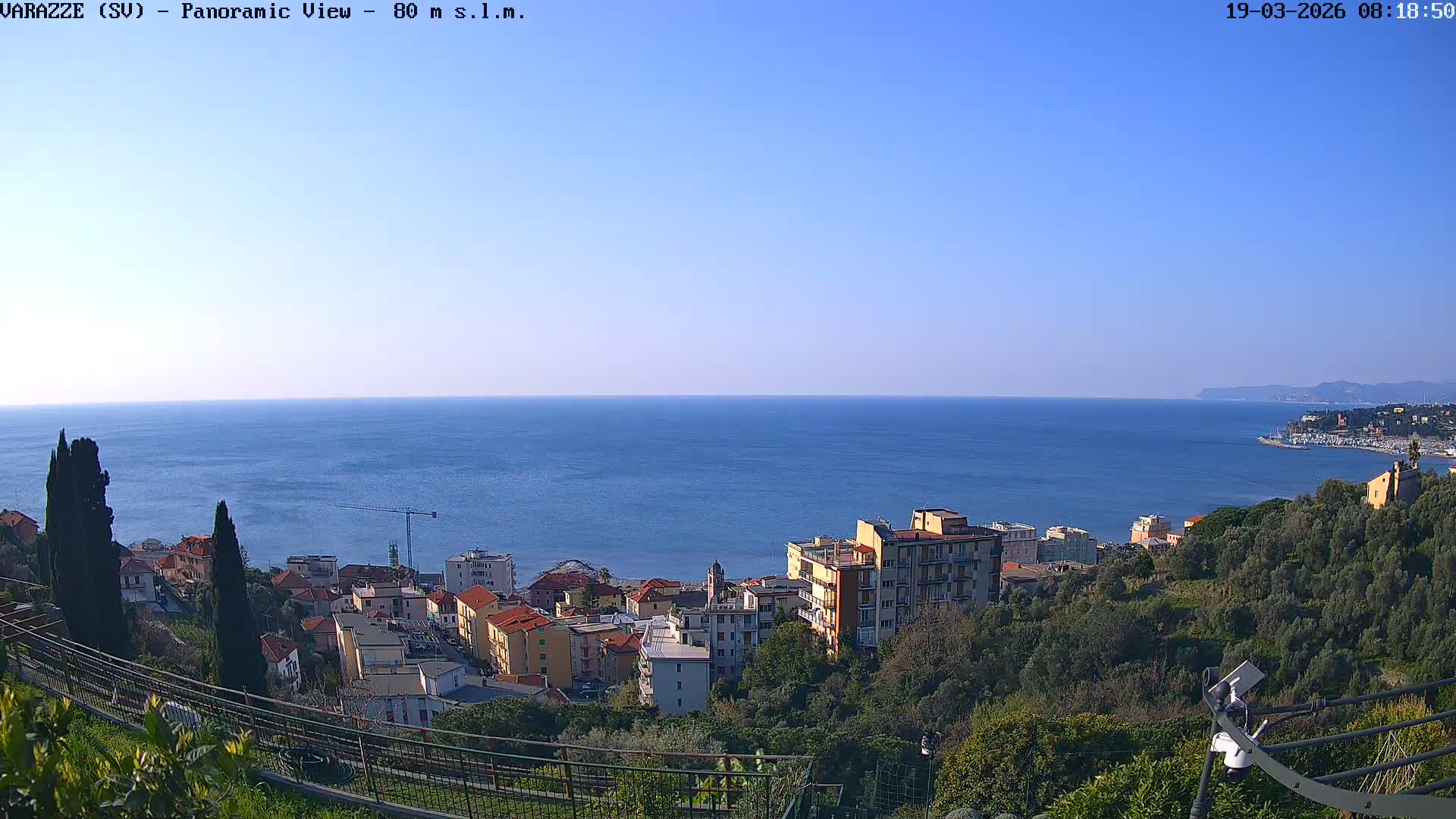 Varazze, Ligurian Sea Panaromic  Live Cam -  Liguria, Italy
