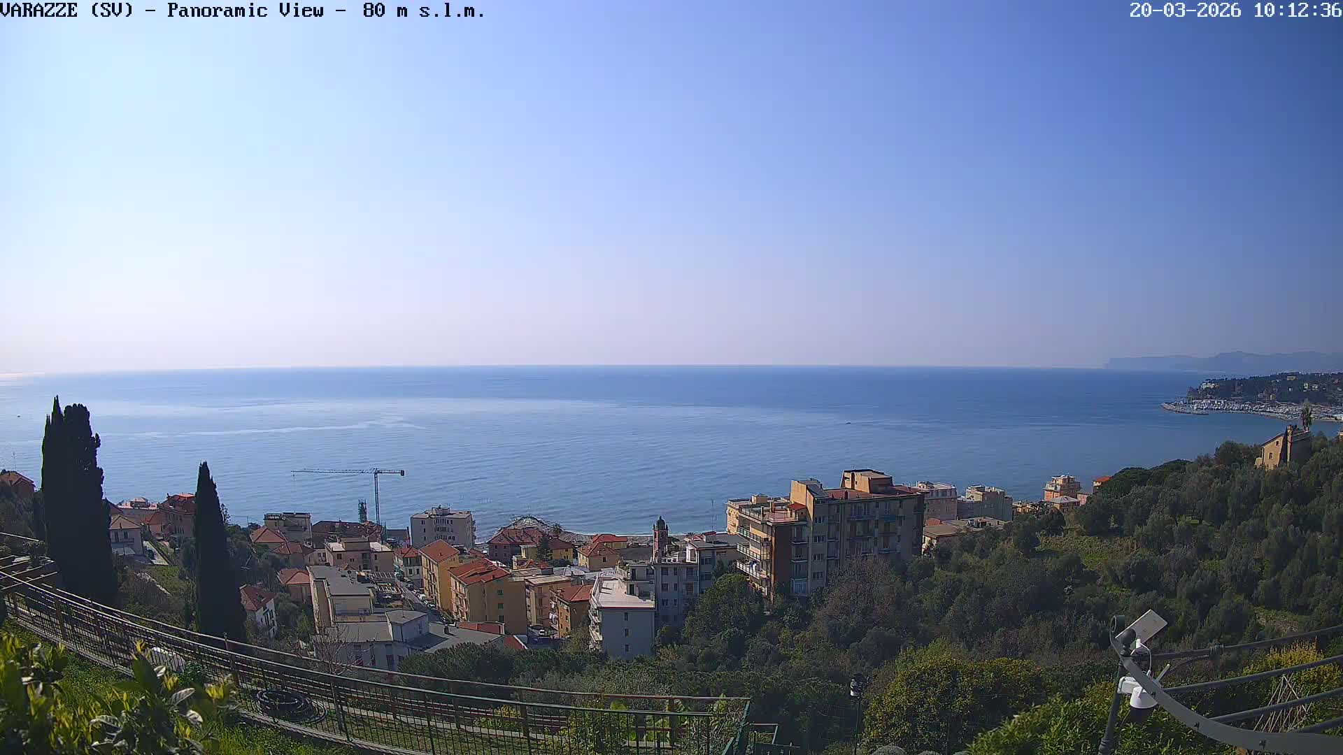 Varazze, Ligurian Sea Panaromic  Live Cam -  Liguria, Italy