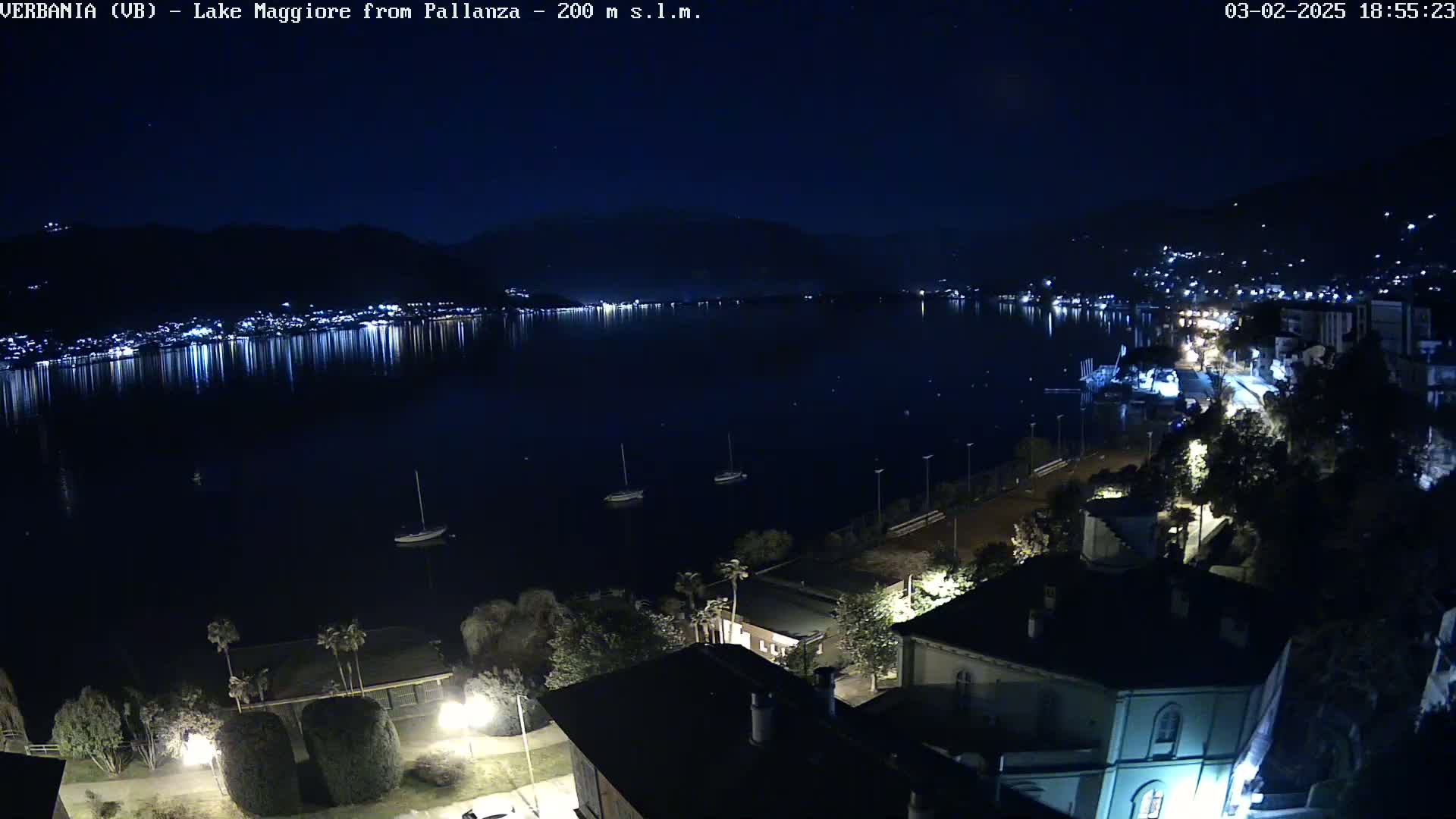 Verbania, Maggiore Lake Live Cam - Verbano-Cusio-Ossola, Piedmont, Italy