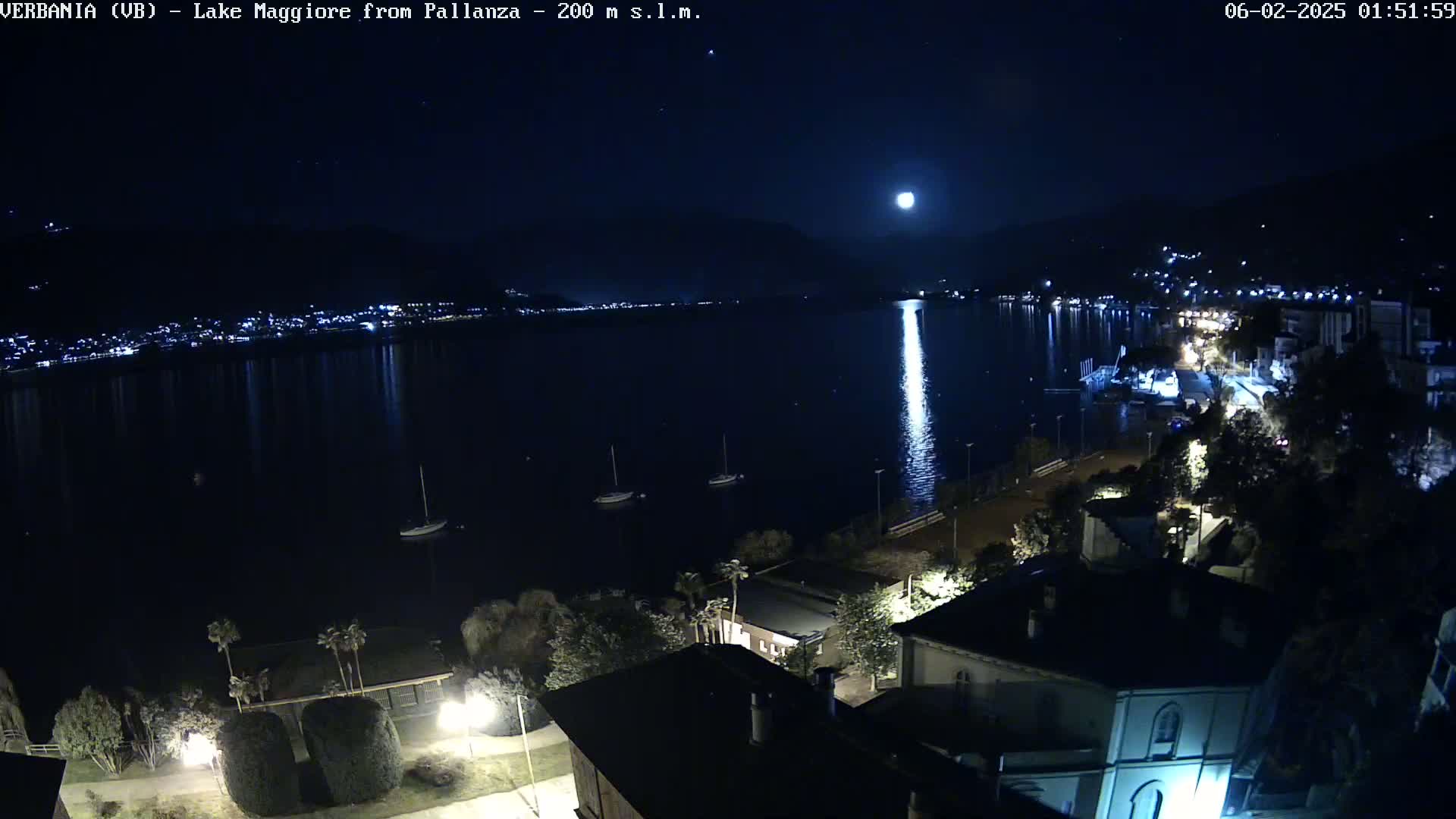Verbania, Maggiore Lake Live Cam - Verbano-Cusio-Ossola, Piedmont, Italy