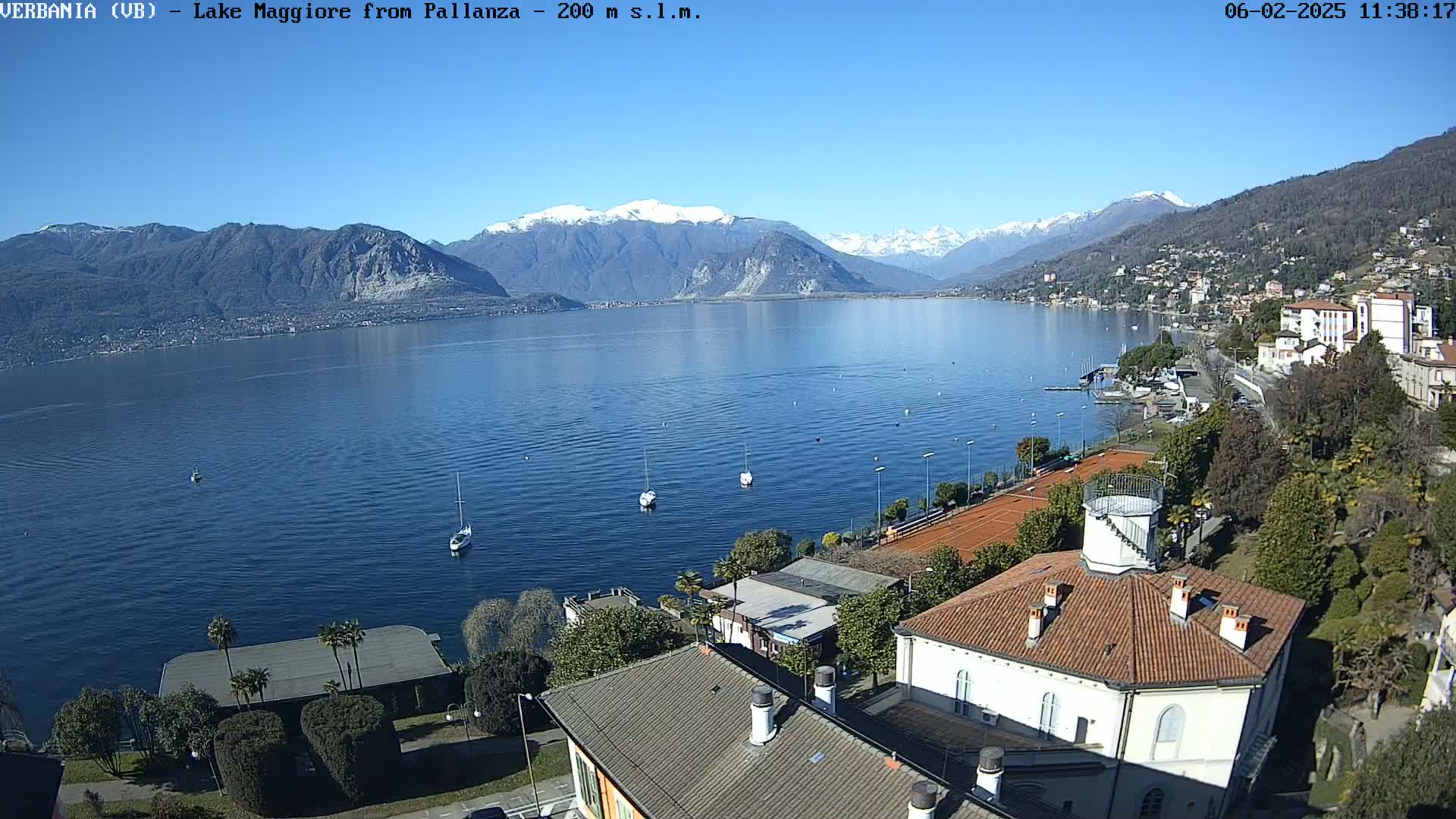 Verbania, Maggiore Lake Live Cam - Verbano-Cusio-Ossola, Piedmont, Italy