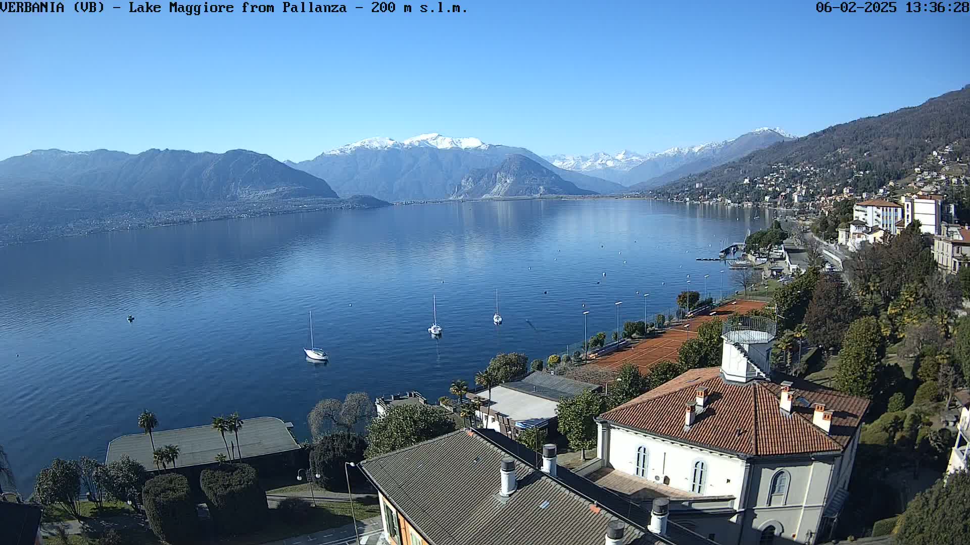 Verbania, Maggiore Lake Live Cam - Verbano-Cusio-Ossola, Piedmont, Italy