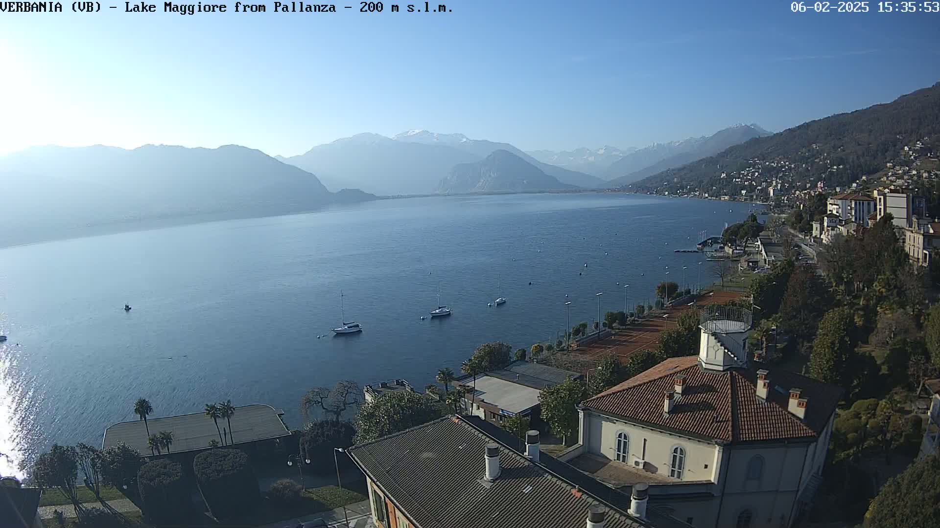 Verbania, Maggiore Lake Live Cam - Verbano-Cusio-Ossola, Piedmont, Italy