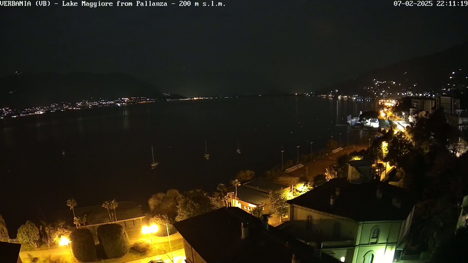 Verbania, Maggiore Lake Live Cam - Verbano-Cusio-Ossola, Piedmont, Italy