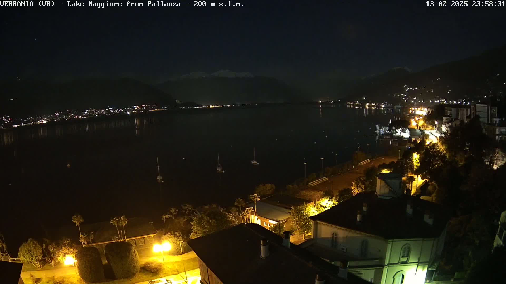 Verbania, Maggiore Lake Live Cam - Verbano-Cusio-Ossola, Piedmont, Italy