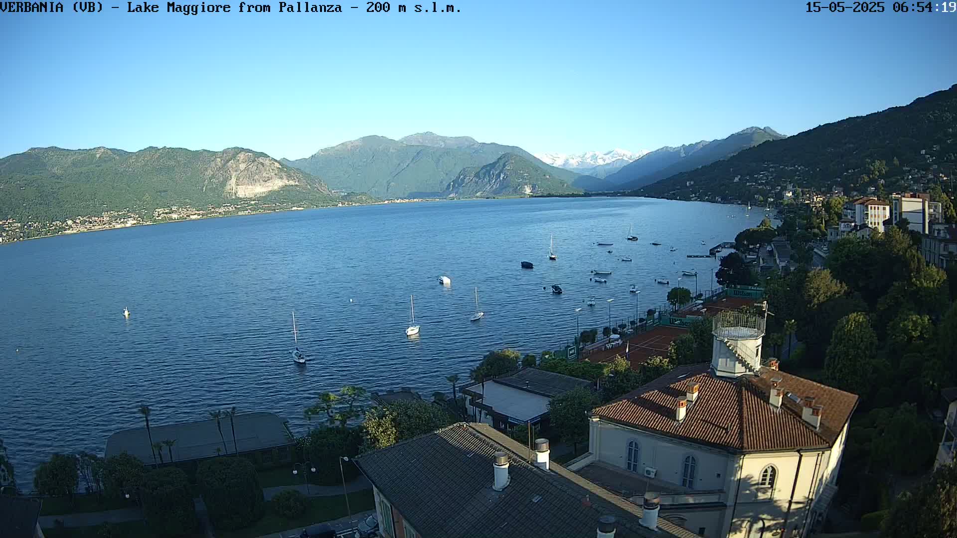 Verbania, Maggiore Lake Live Cam - Verbano-Cusio-Ossola, Piedmont, Italy