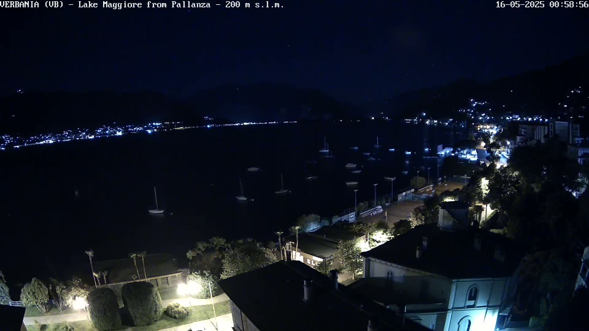 Verbania, Maggiore Lake Live Cam - Verbano-Cusio-Ossola, Piedmont, Italy