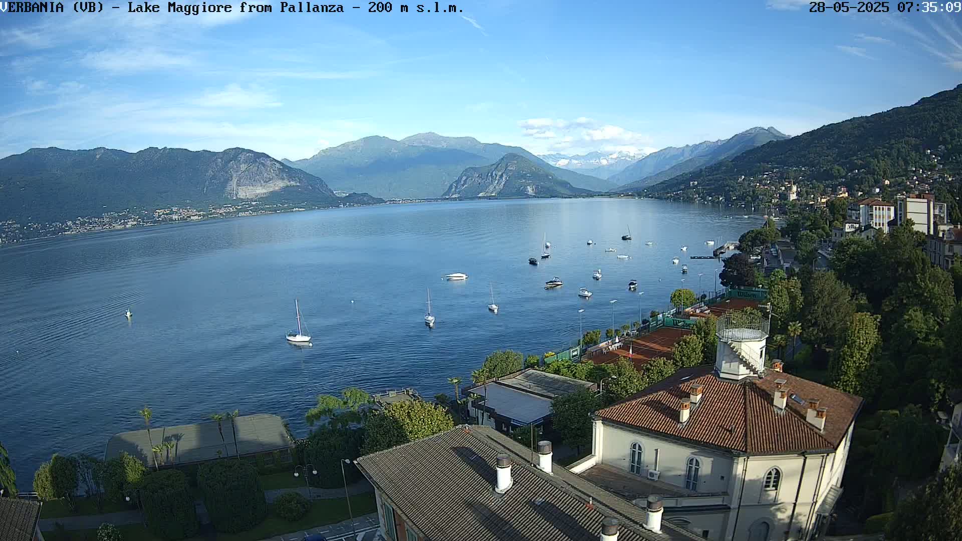 Verbania, Maggiore Lake Live Cam - Verbano-Cusio-Ossola, Piedmont, Italy