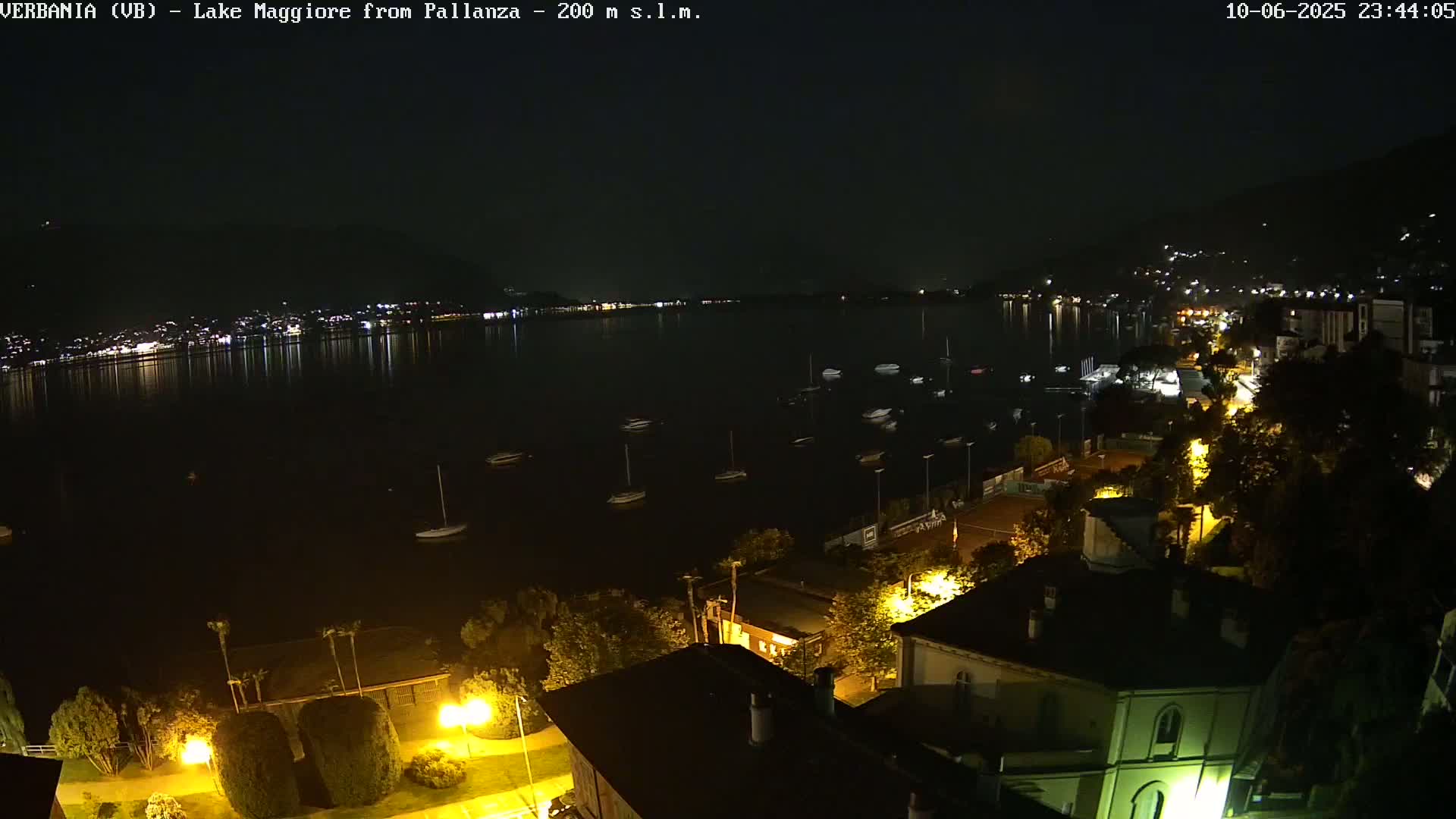 Verbania, Maggiore Lake Live Cam - Verbano-Cusio-Ossola, Piedmont, Italy