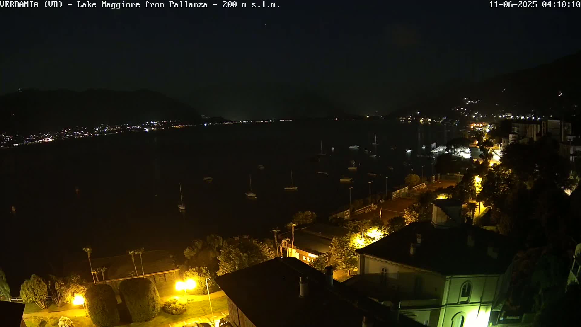 Verbania, Maggiore Lake Live Cam - Verbano-Cusio-Ossola, Piedmont, Italy