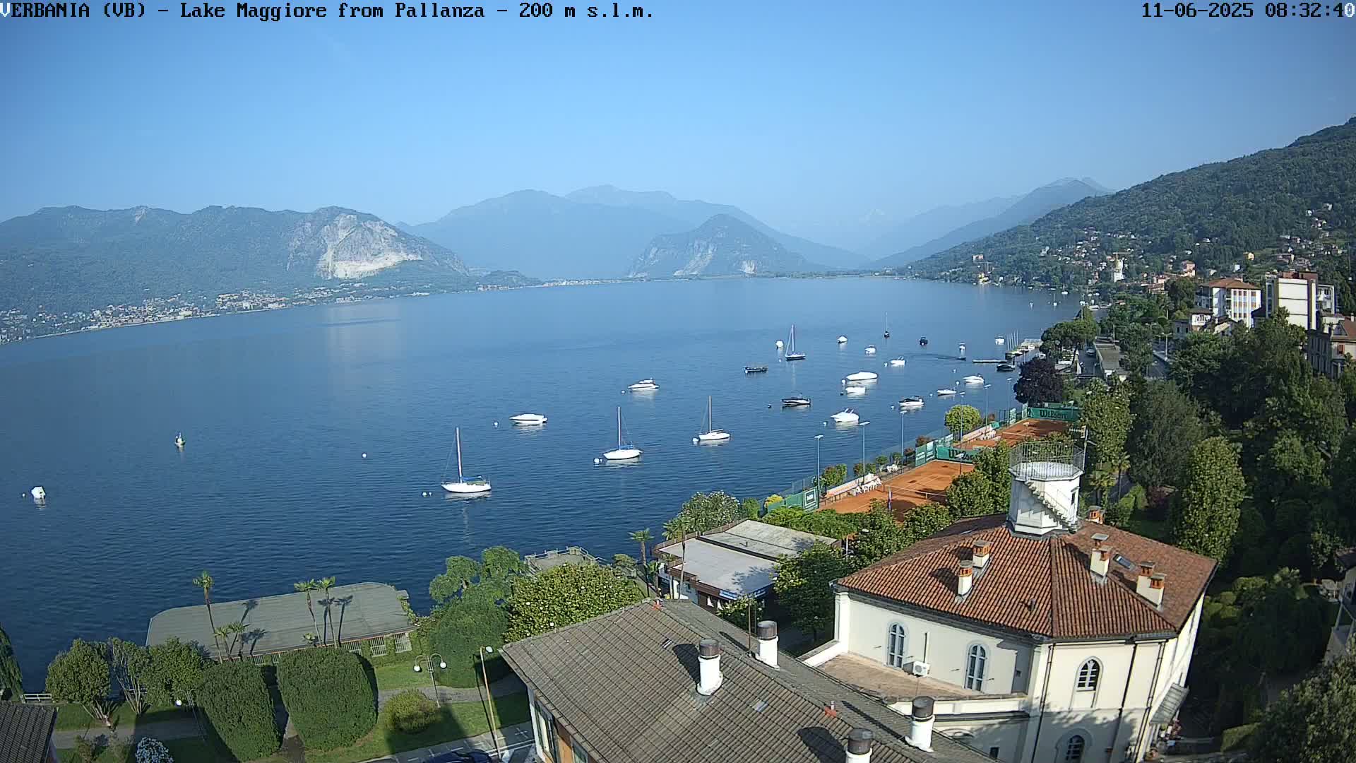 Verbania, Maggiore Lake Live Cam - Verbano-Cusio-Ossola, Piedmont, Italy