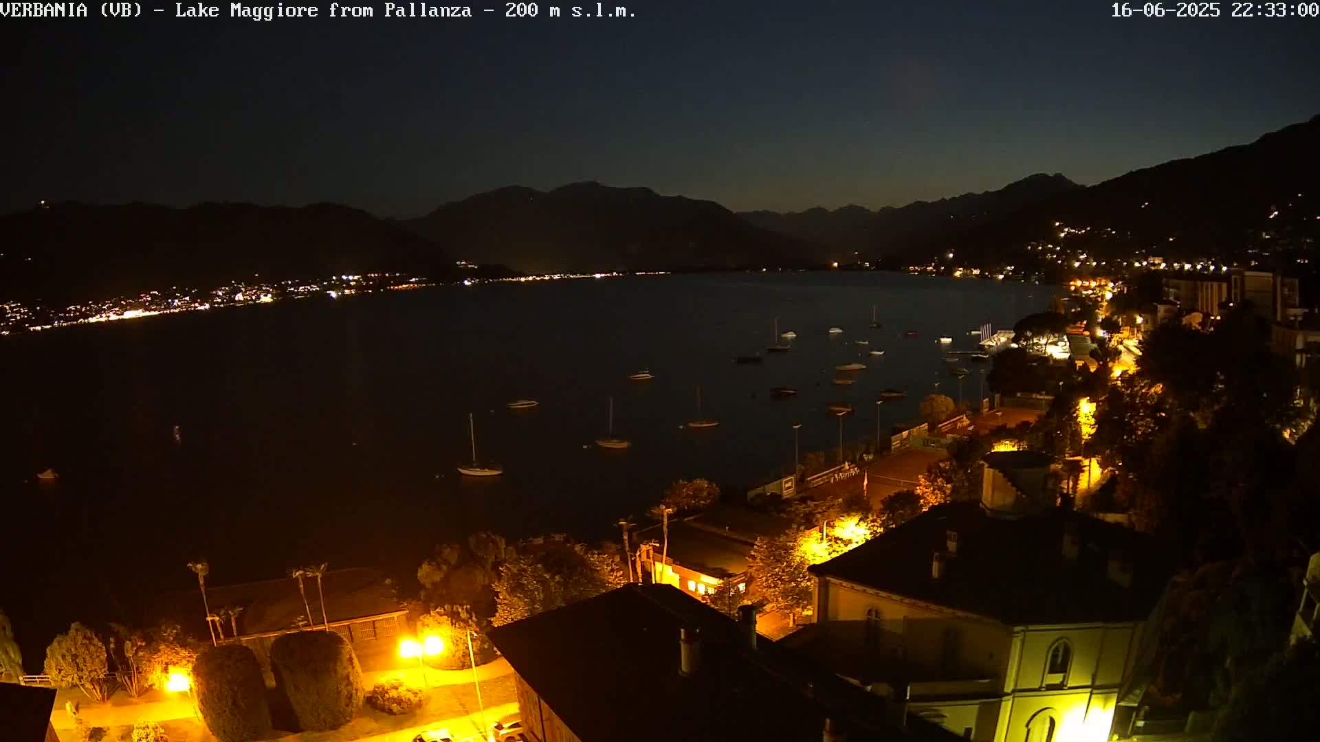 Verbania, Maggiore Lake Live Cam - Verbano-Cusio-Ossola, Piedmont, Italy