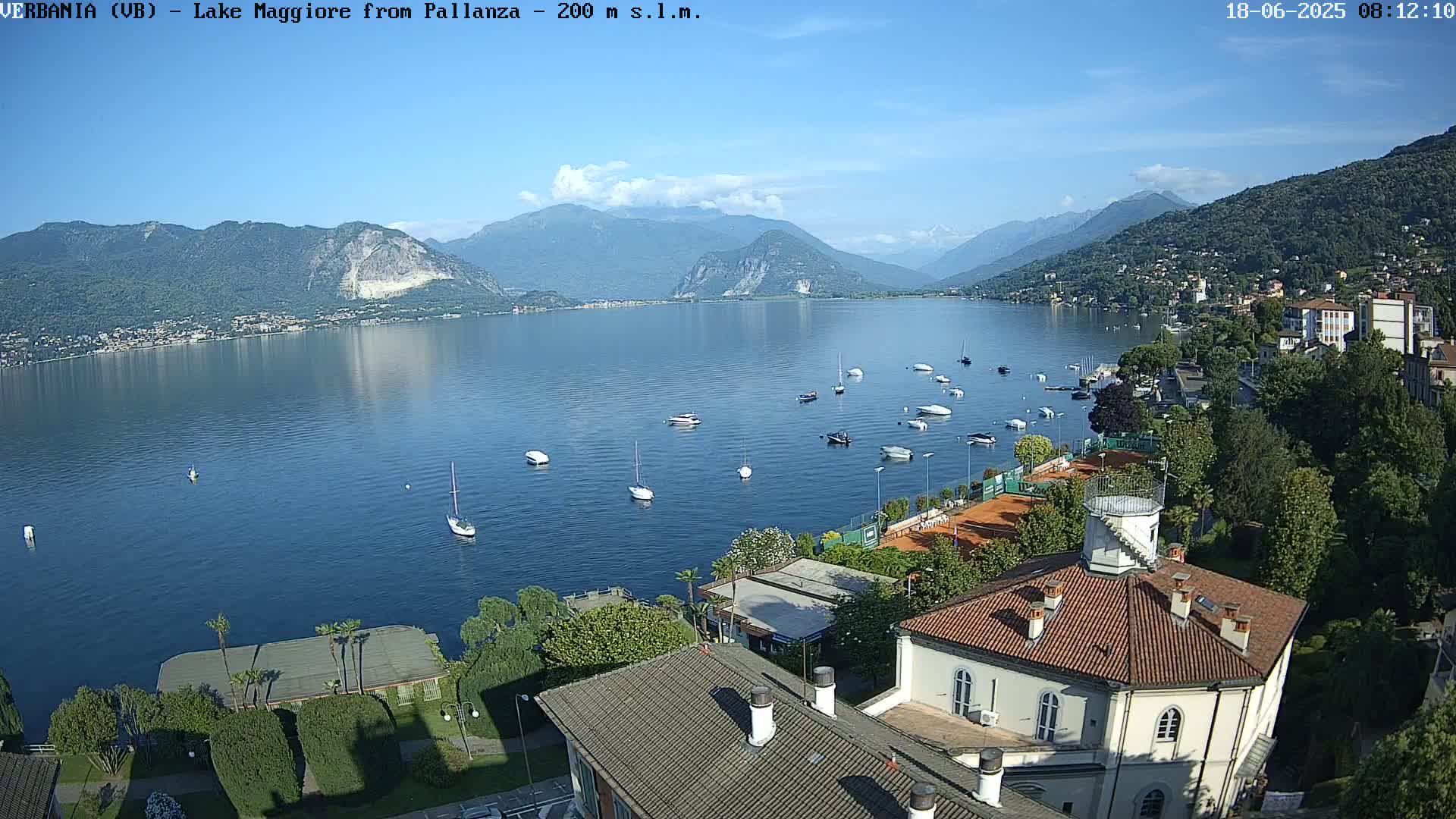 Verbania, Maggiore Lake Live Cam - Verbano-Cusio-Ossola, Piedmont, Italy