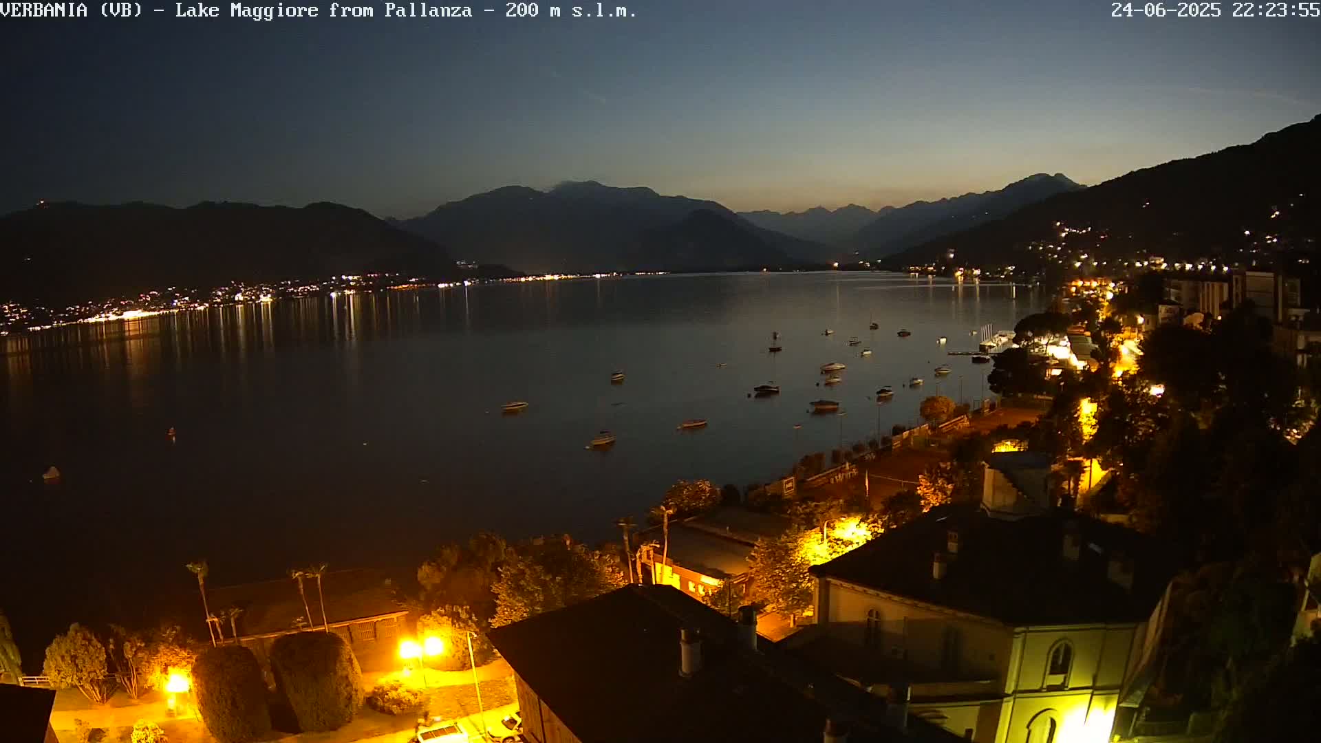 Verbania, Maggiore Lake Live Cam - Verbano-Cusio-Ossola, Piedmont, Italy