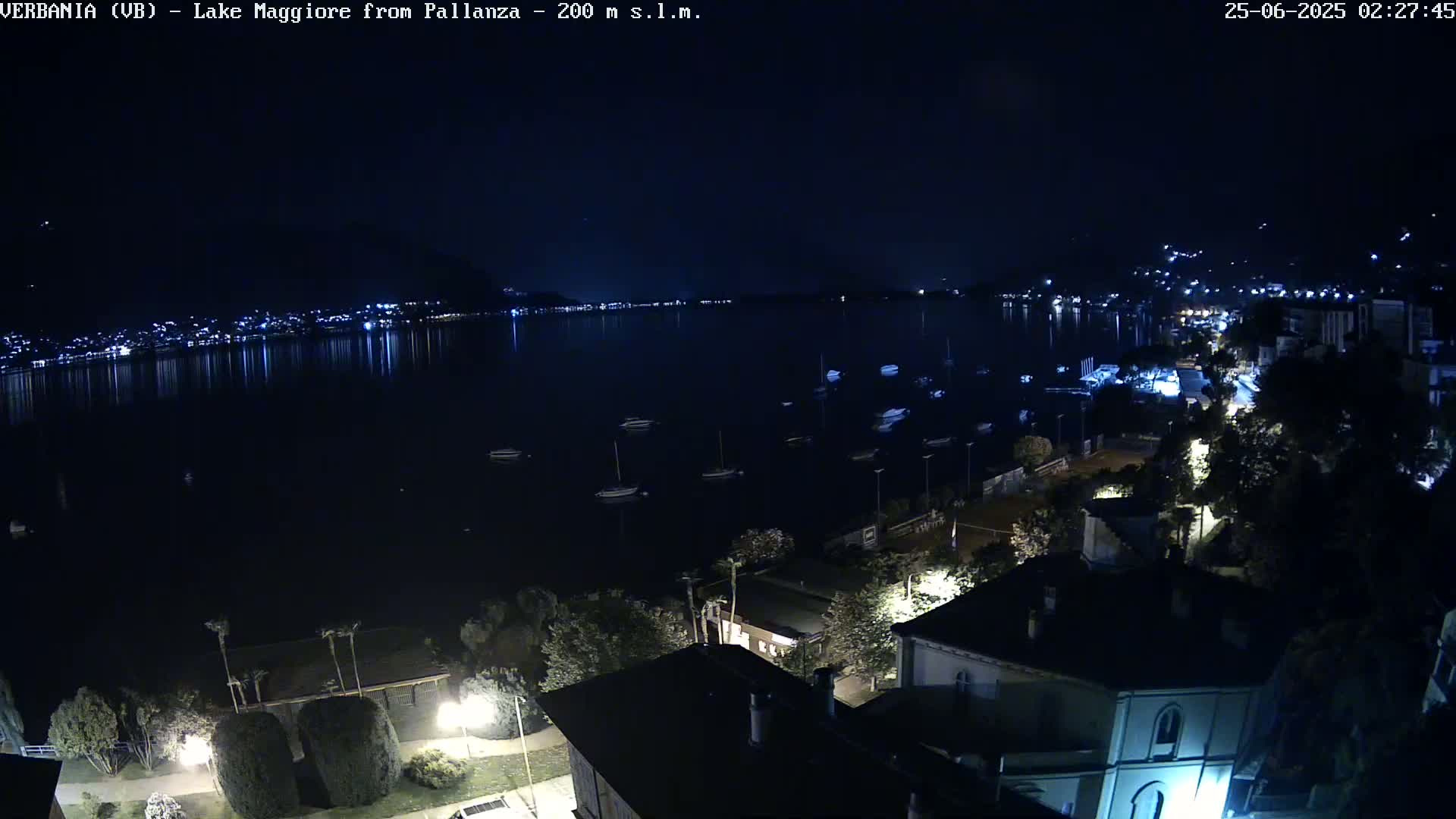 Verbania, Maggiore Lake Live Cam - Verbano-Cusio-Ossola, Piedmont, Italy