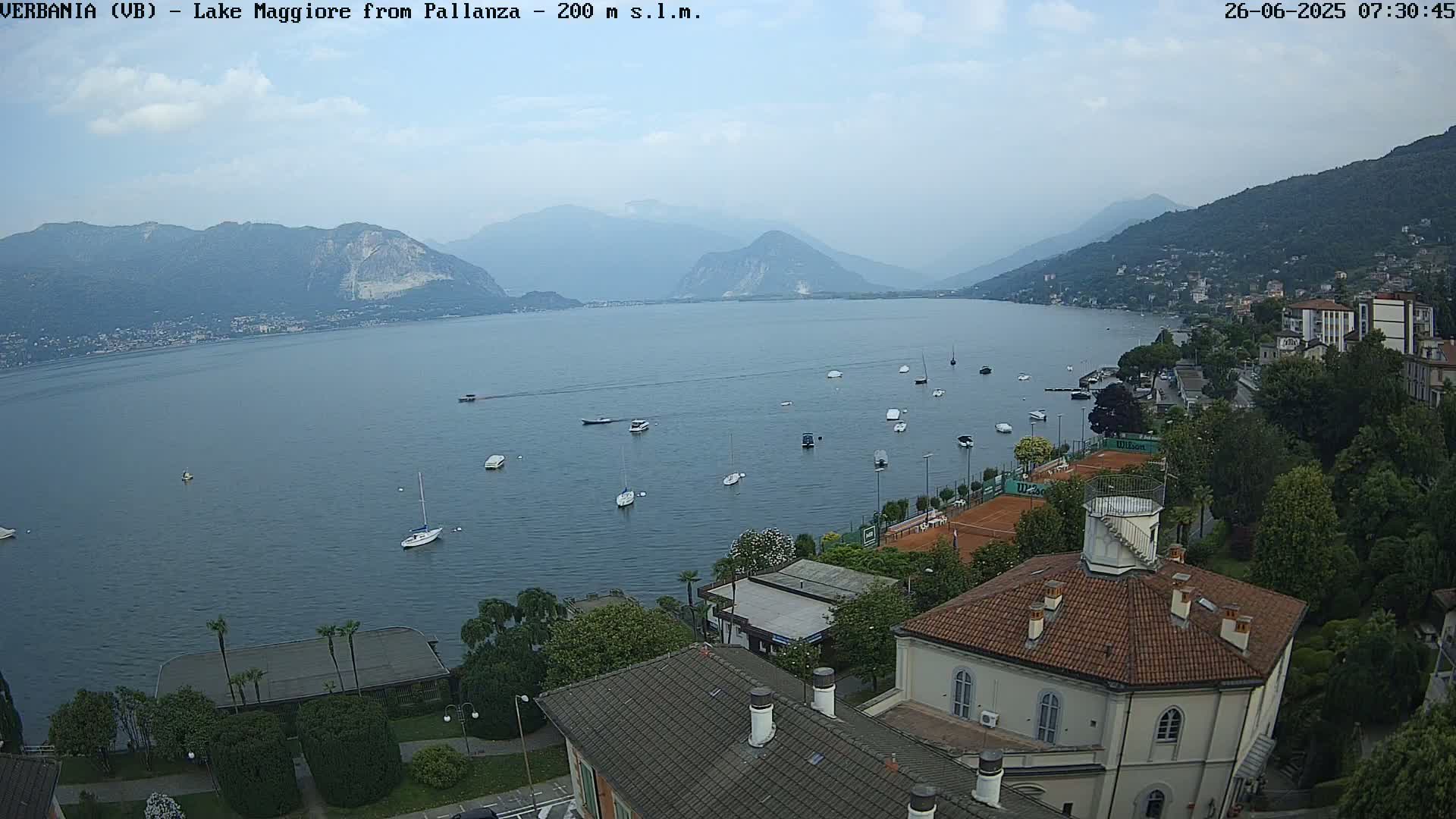 Verbania, Maggiore Lake Live Cam - Verbano-Cusio-Ossola, Piedmont, Italy