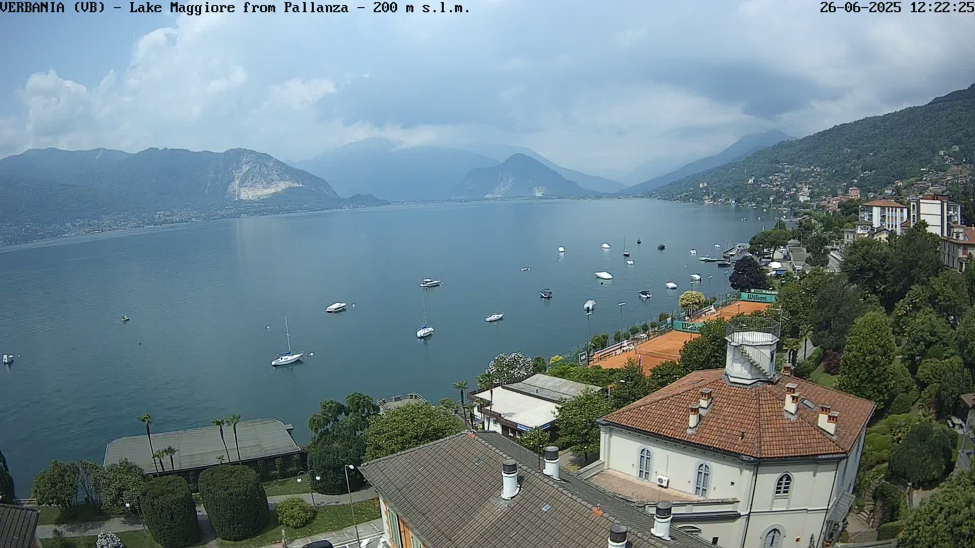 Verbania, Maggiore Lake Live Cam - Verbano-Cusio-Ossola, Piedmont, Italy