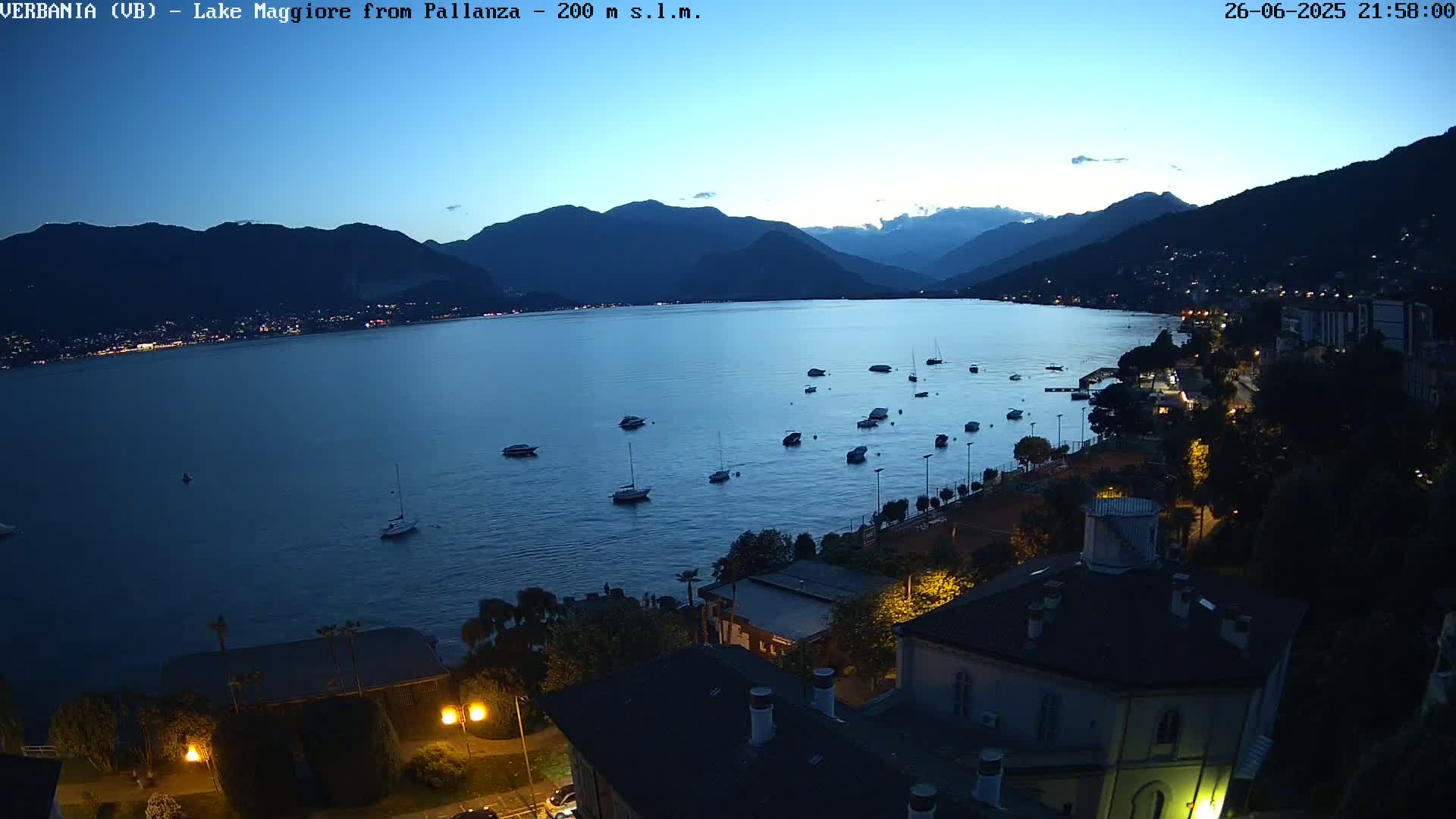 Verbania, Maggiore Lake Live Cam - Verbano-Cusio-Ossola, Piedmont, Italy
