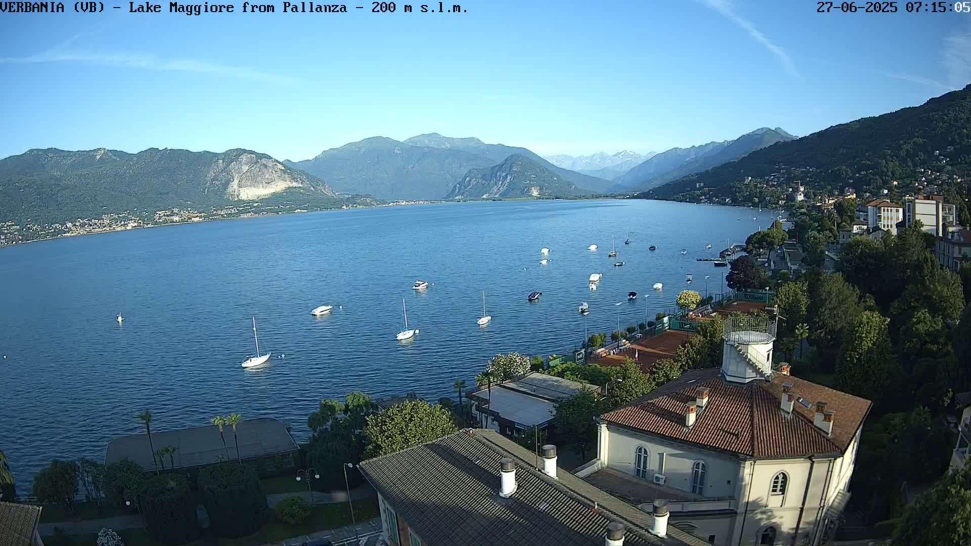 Verbania, Maggiore Lake Live Cam - Verbano-Cusio-Ossola, Piedmont, Italy