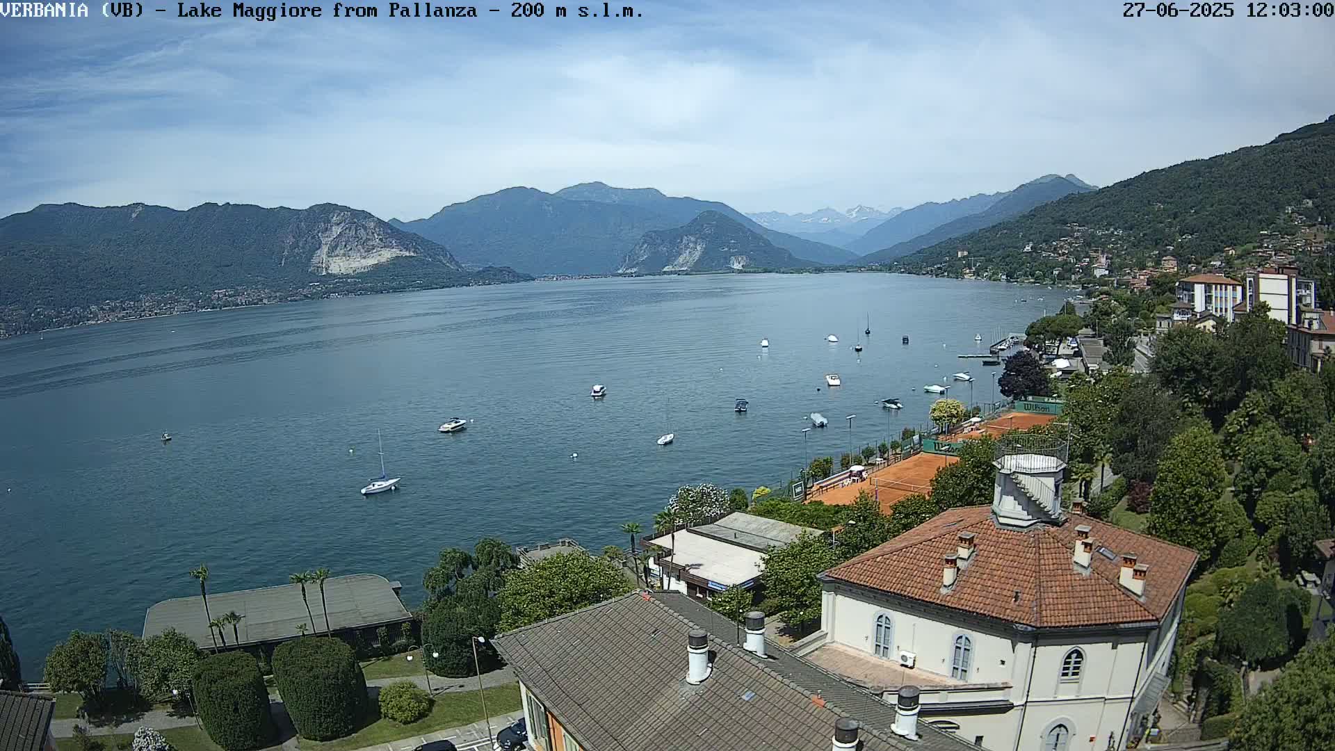 Verbania, Maggiore Lake Live Cam - Verbano-Cusio-Ossola, Piedmont, Italy