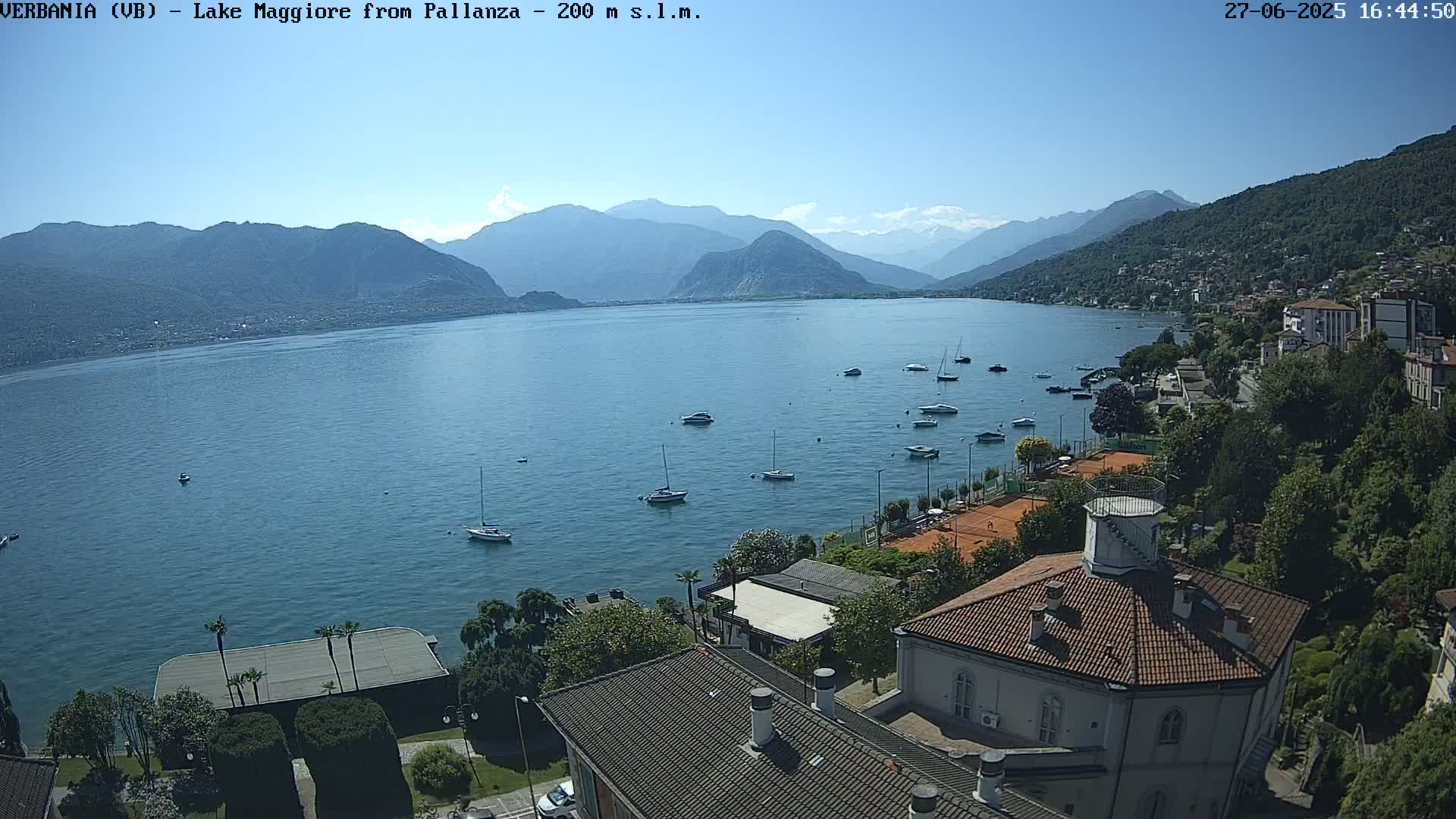 Verbania, Maggiore Lake Live Cam - Verbano-Cusio-Ossola, Piedmont, Italy