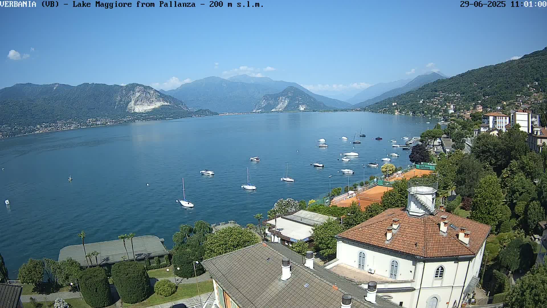 Verbania, Maggiore Lake Live Cam - Verbano-Cusio-Ossola, Piedmont, Italy