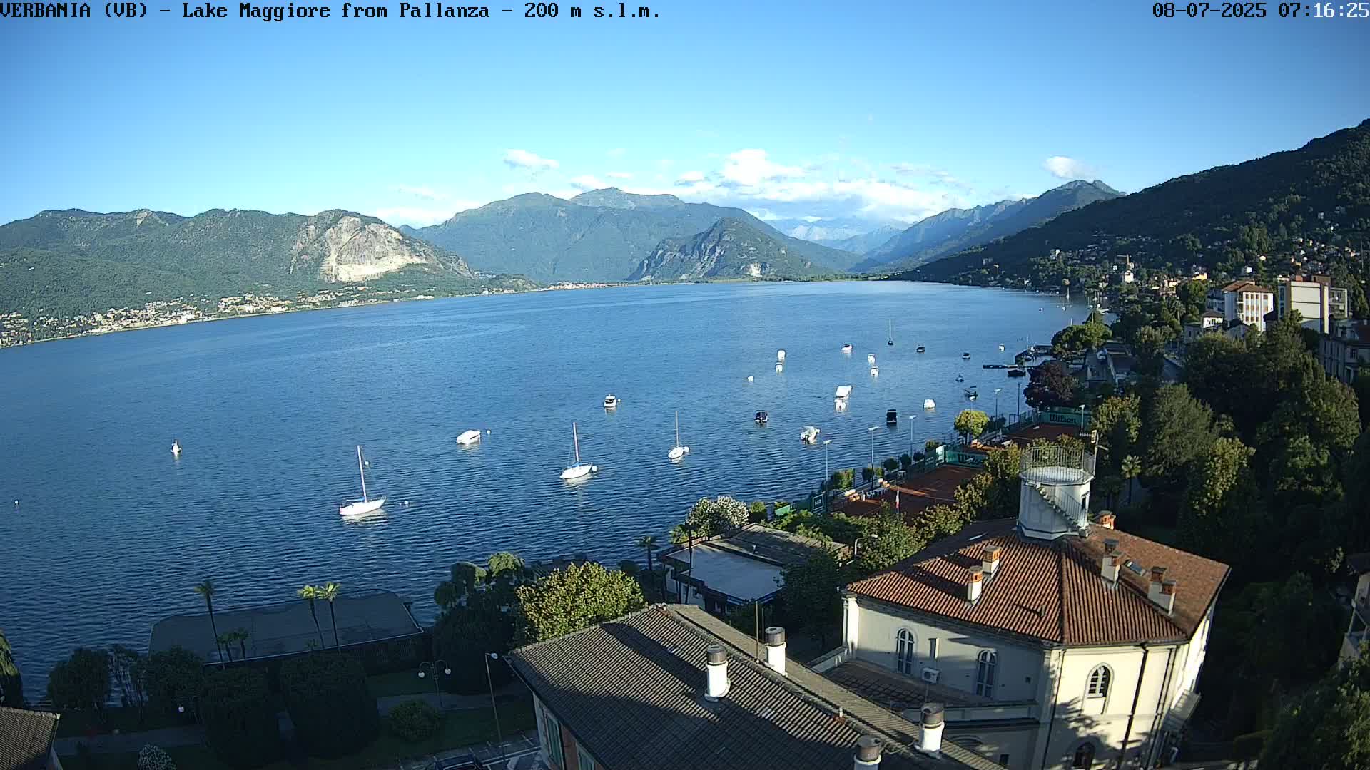 Verbania, Maggiore Lake Live Cam - Verbano-Cusio-Ossola, Piedmont, Italy