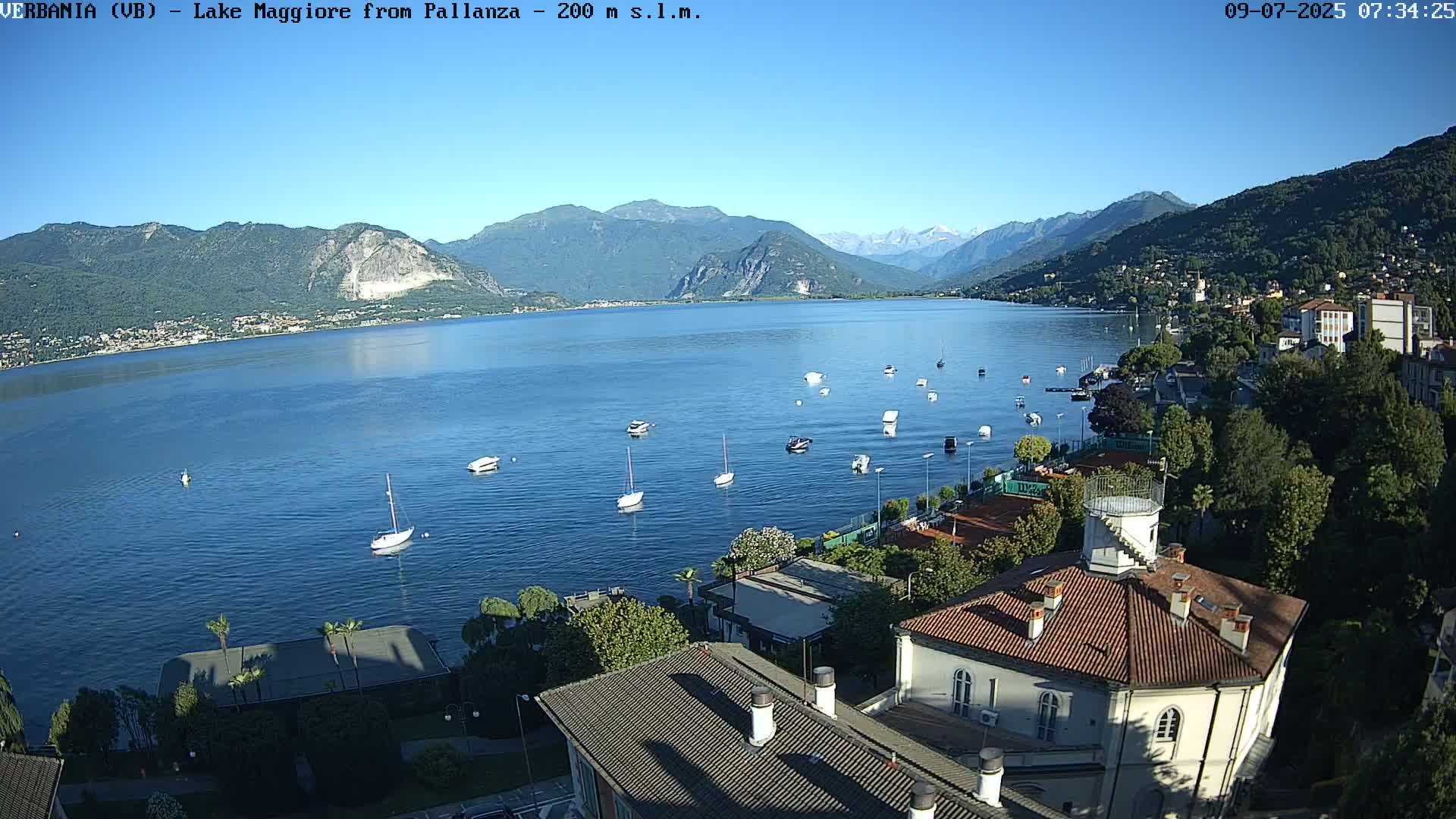 Verbania, Maggiore Lake Live Cam - Verbano-Cusio-Ossola, Piedmont, Italy