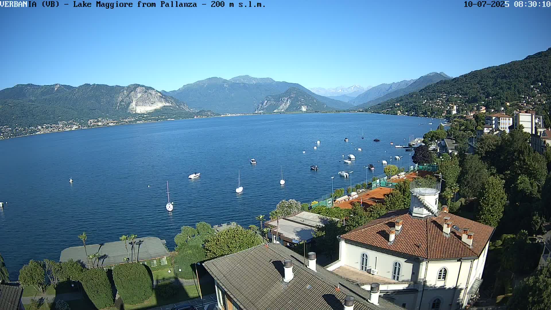 Verbania, Maggiore Lake Live Cam - Verbano-Cusio-Ossola, Piedmont, Italy