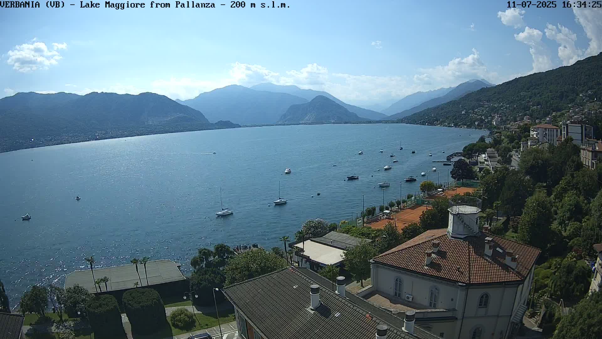 Verbania, Maggiore Lake Live Cam - Verbano-Cusio-Ossola, Piedmont, Italy