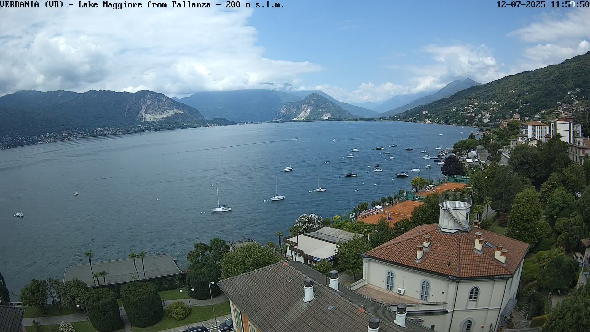 Verbania, Maggiore Lake Live Cam - Verbano-Cusio-Ossola, Piedmont, Italy