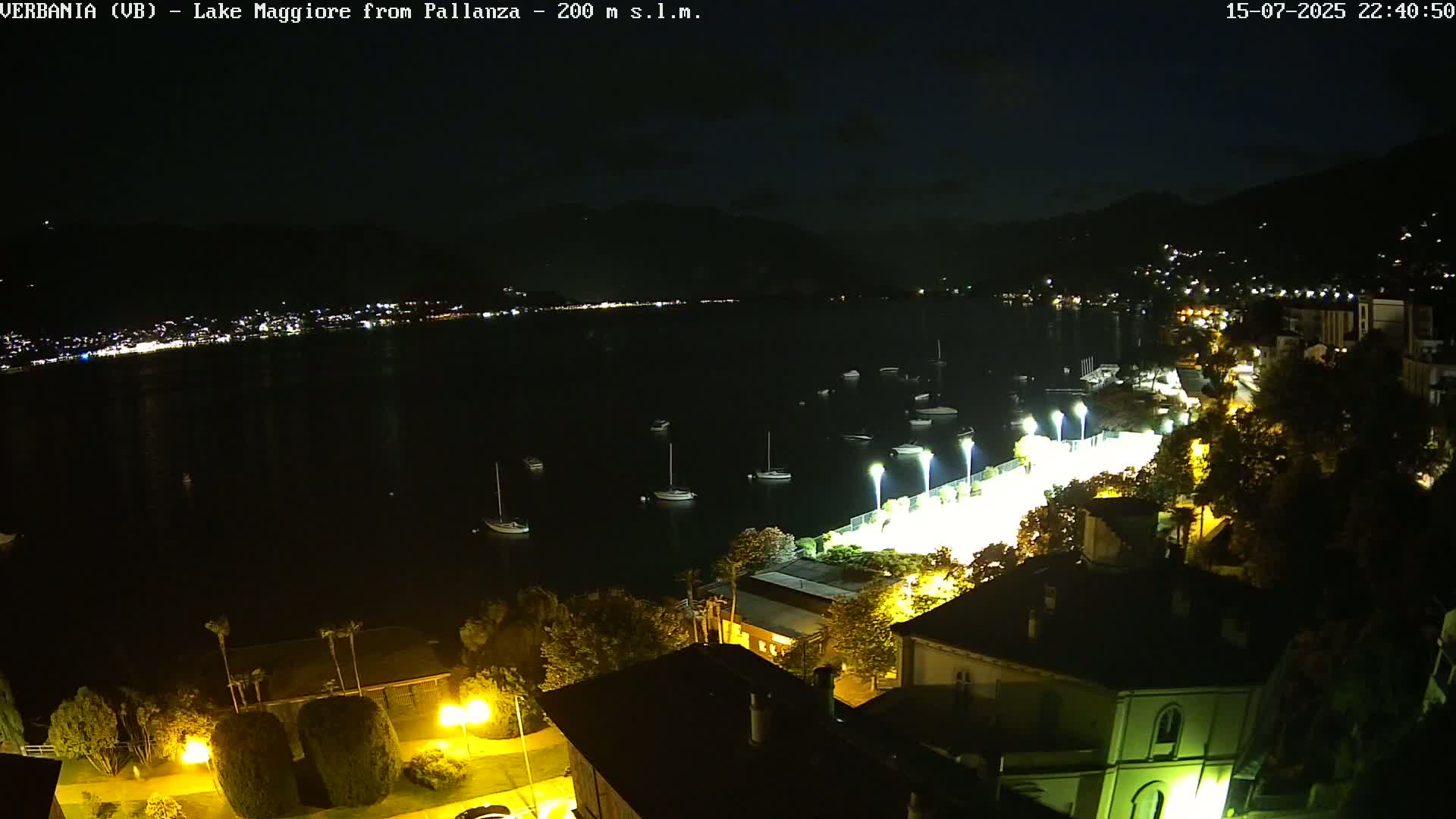 Verbania, Maggiore Lake Live Cam - Verbano-Cusio-Ossola, Piedmont, Italy