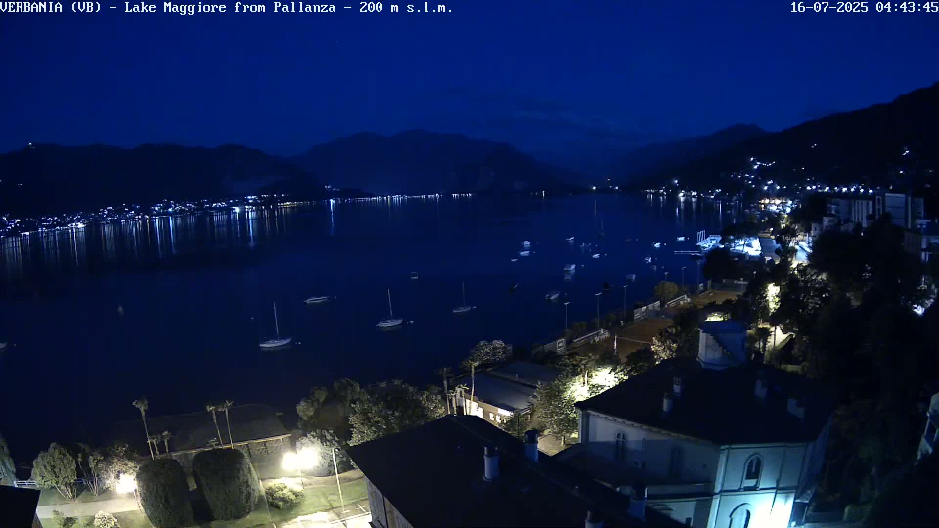 Verbania, Maggiore Lake Live Cam - Verbano-Cusio-Ossola, Piedmont, Italy