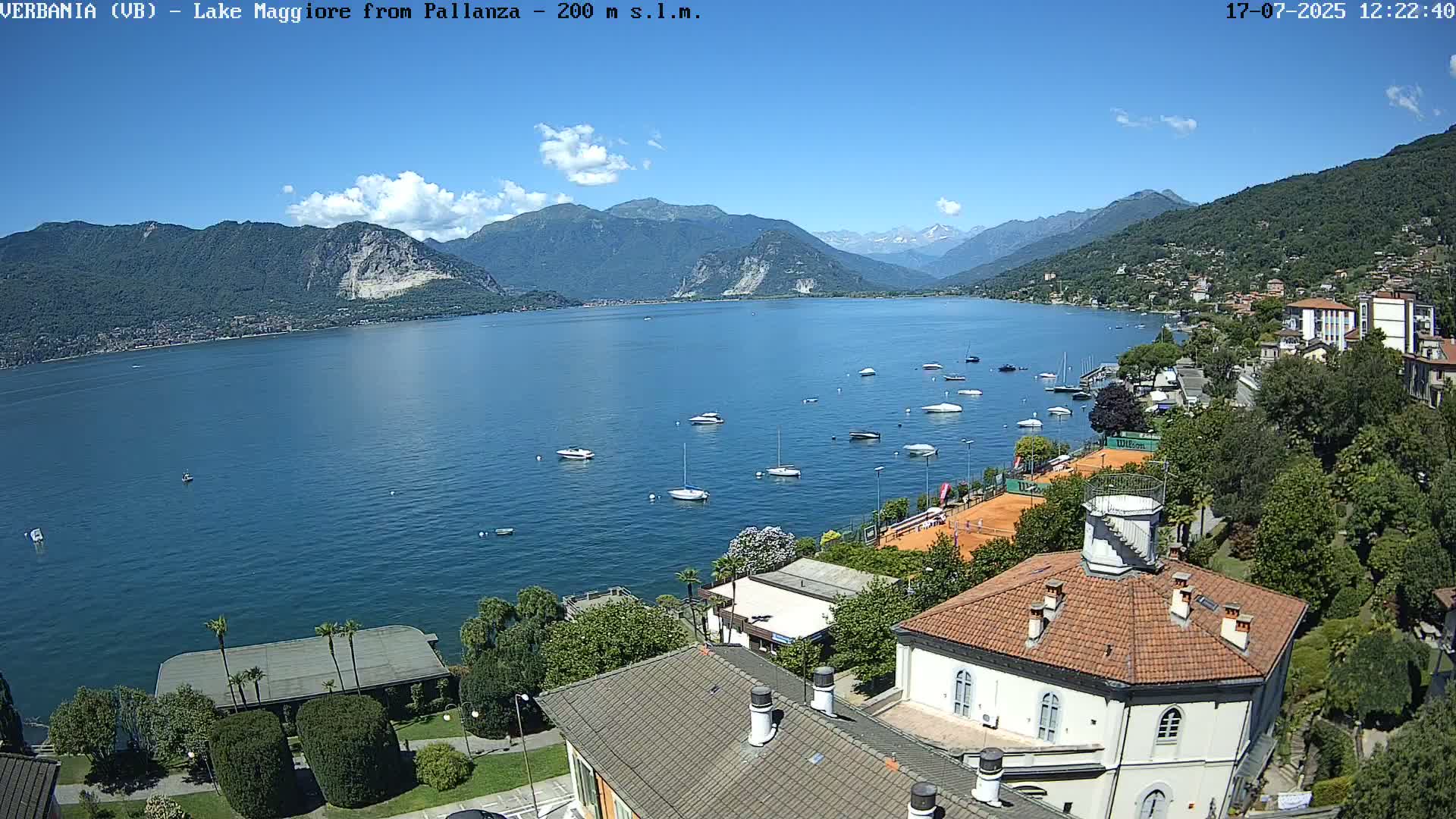 Verbania, Maggiore Lake Live Cam - Verbano-Cusio-Ossola, Piedmont, Italy