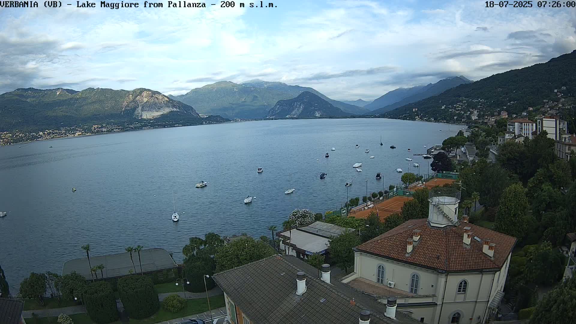 Verbania, Maggiore Lake Live Cam - Verbano-Cusio-Ossola, Piedmont, Italy