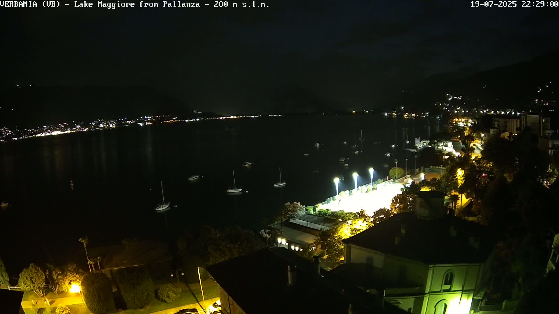 Verbania, Maggiore Lake Live Cam - Verbano-Cusio-Ossola, Piedmont, Italy