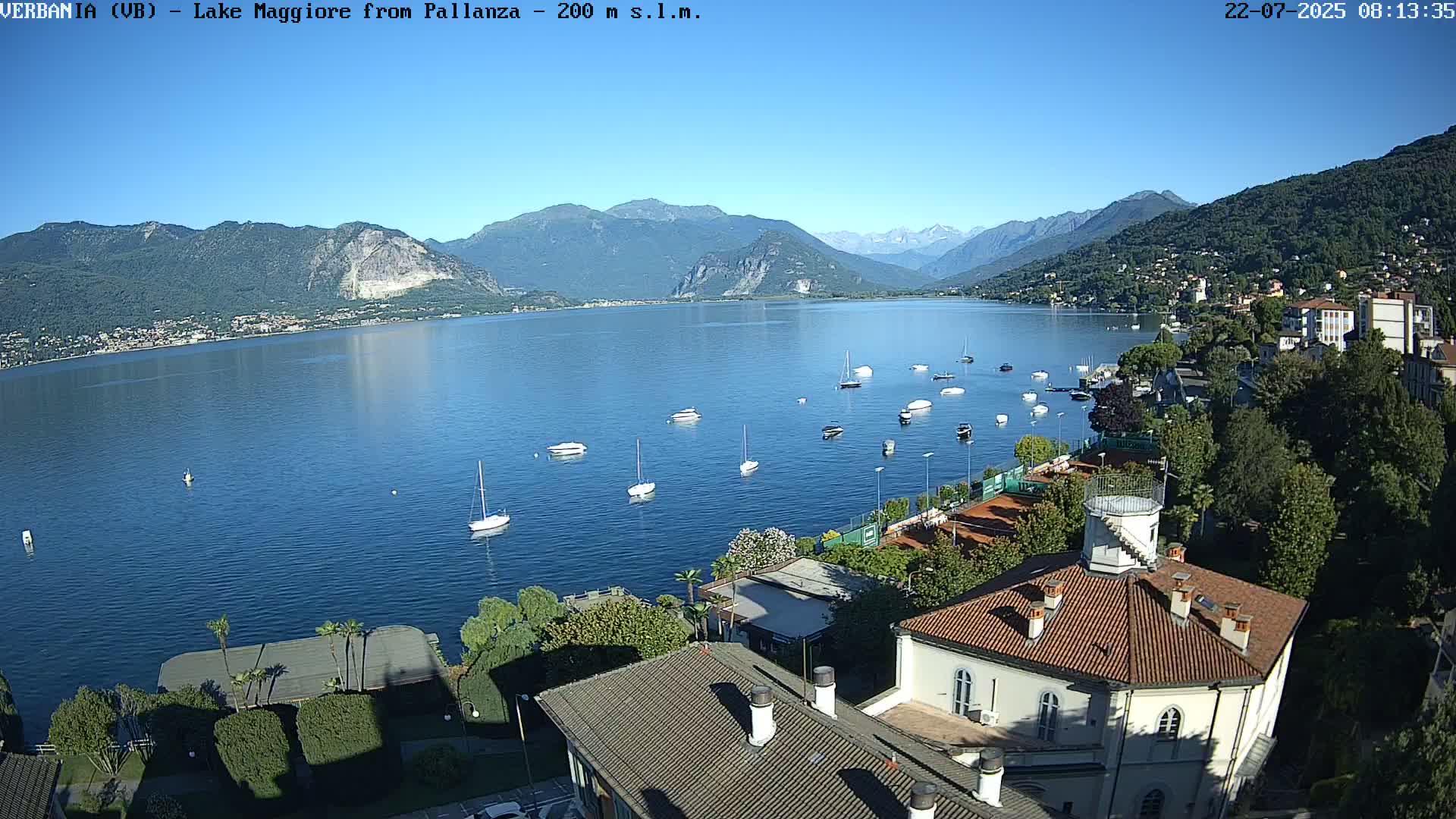 Verbania, Maggiore Lake Live Cam - Verbano-Cusio-Ossola, Piedmont, Italy