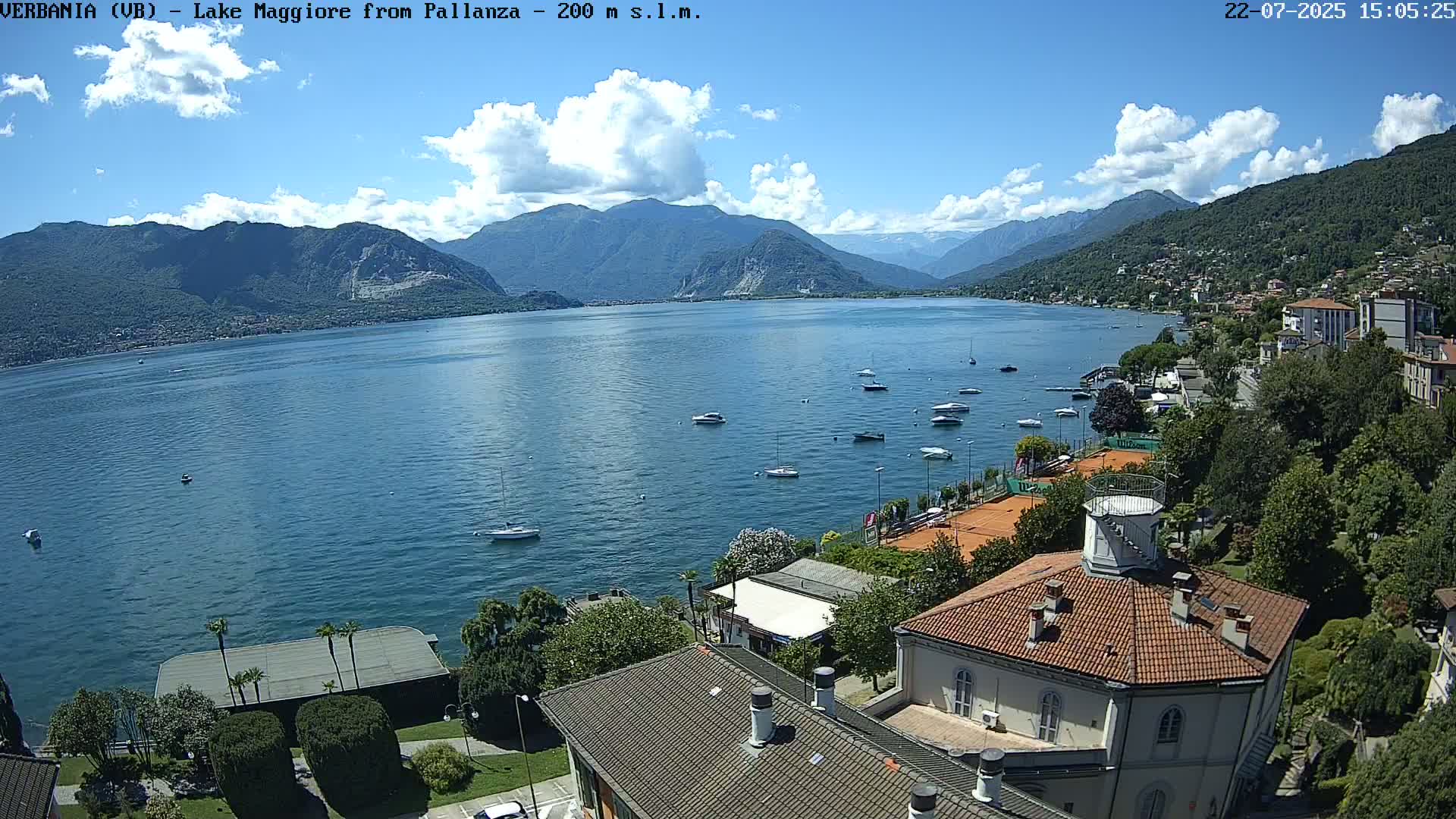 Verbania, Maggiore Lake Live Cam - Verbano-Cusio-Ossola, Piedmont, Italy