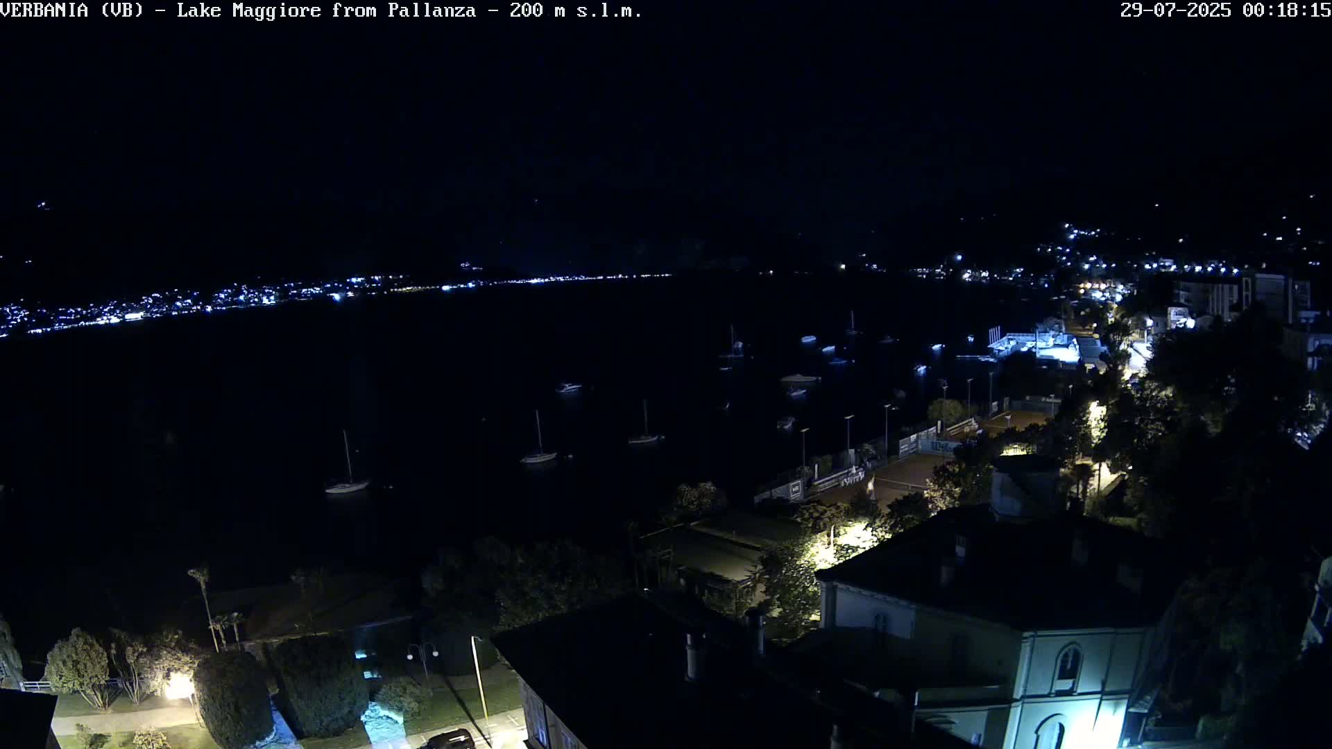 Verbania, Maggiore Lake Live Cam - Verbano-Cusio-Ossola, Piedmont, Italy