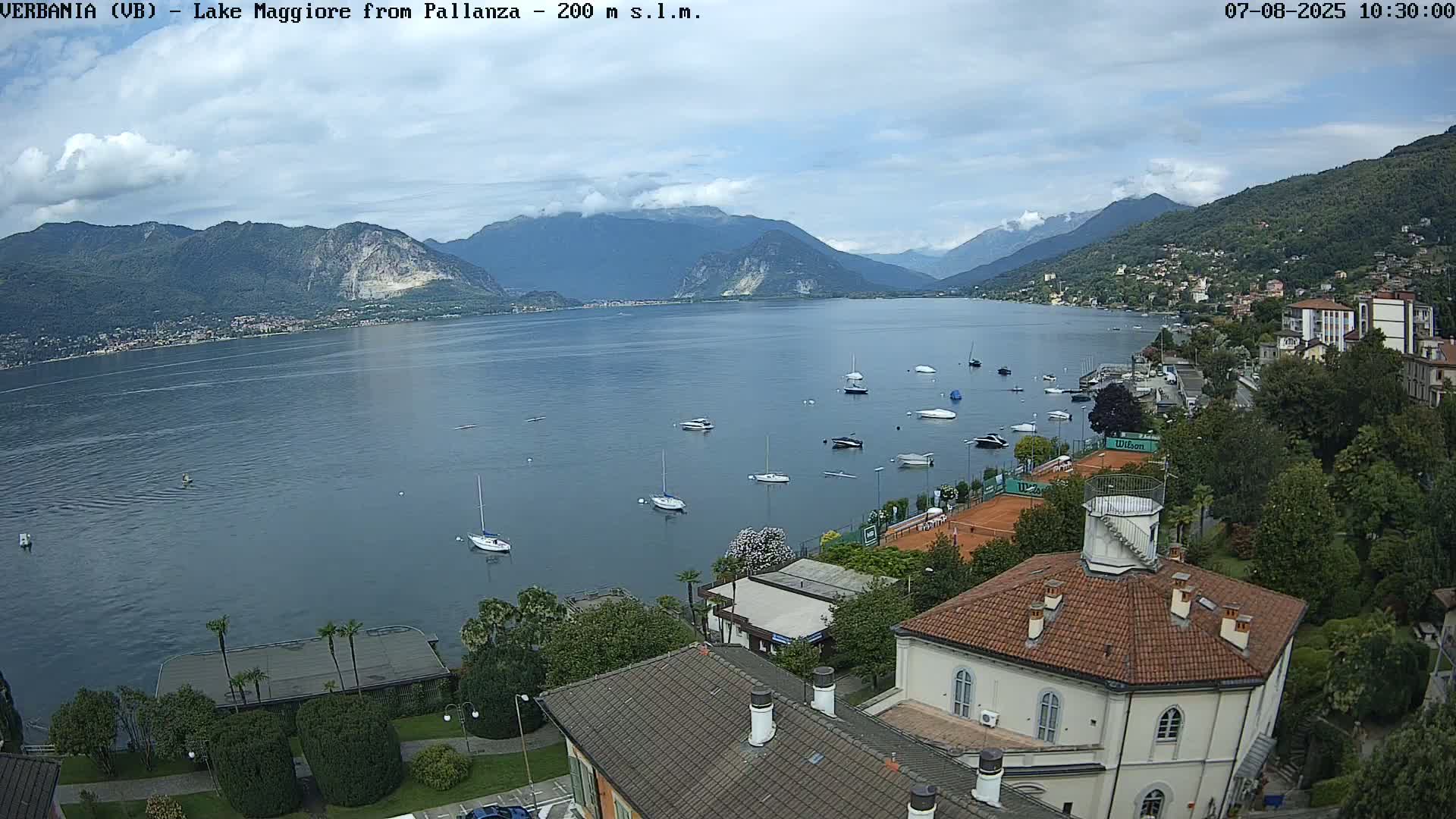 Verbania, Maggiore Lake Live Cam - Verbano-Cusio-Ossola, Piedmont, Italy