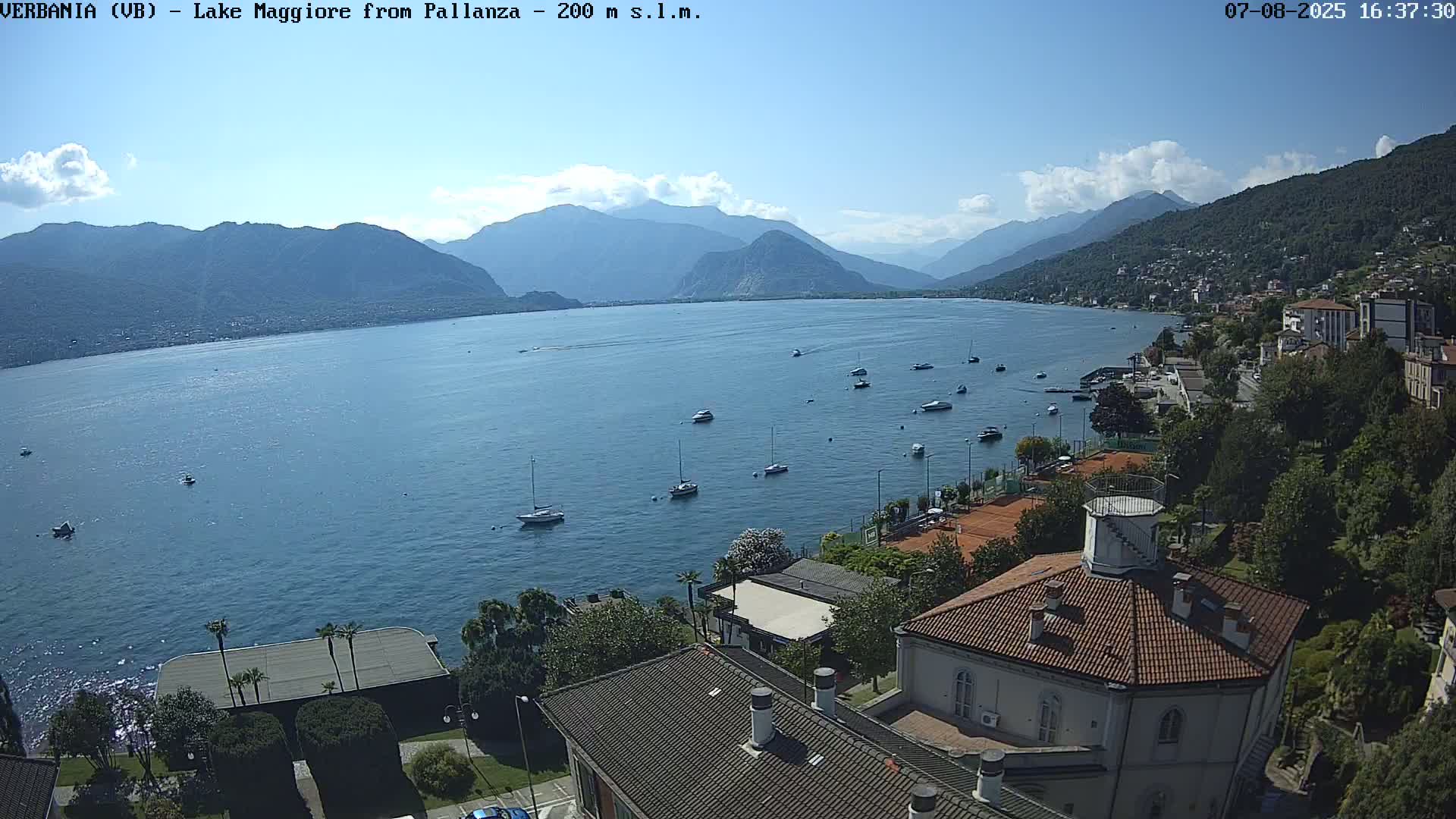 Verbania, Maggiore Lake Live Cam - Verbano-Cusio-Ossola, Piedmont, Italy