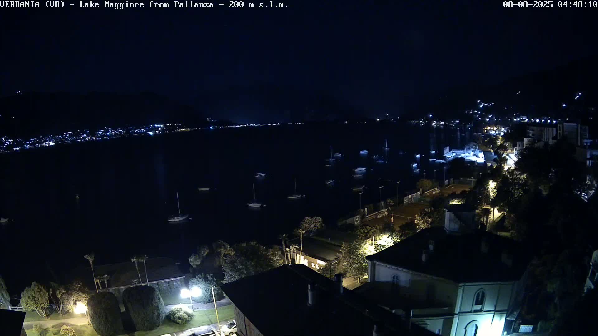 Verbania, Maggiore Lake Live Cam - Verbano-Cusio-Ossola, Piedmont, Italy
