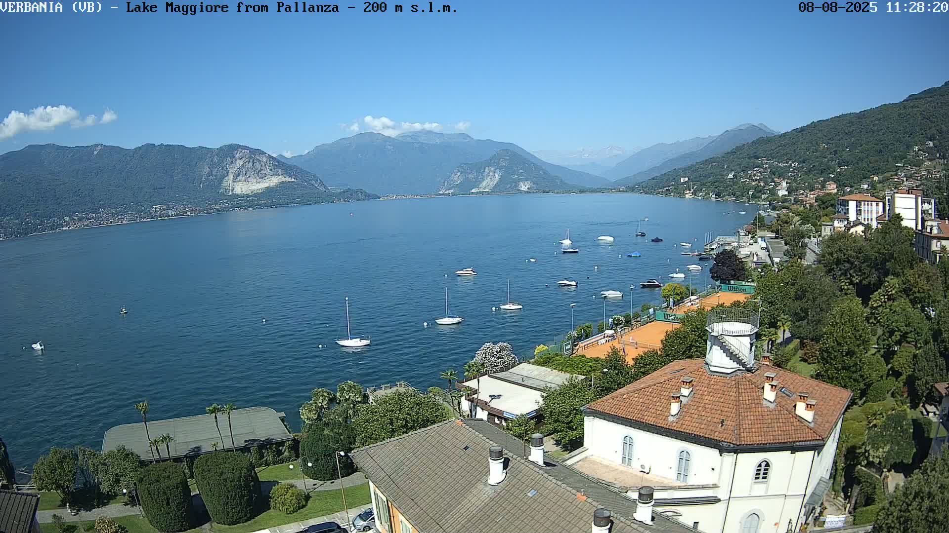 Verbania, Maggiore Lake Live Cam - Verbano-Cusio-Ossola, Piedmont, Italy