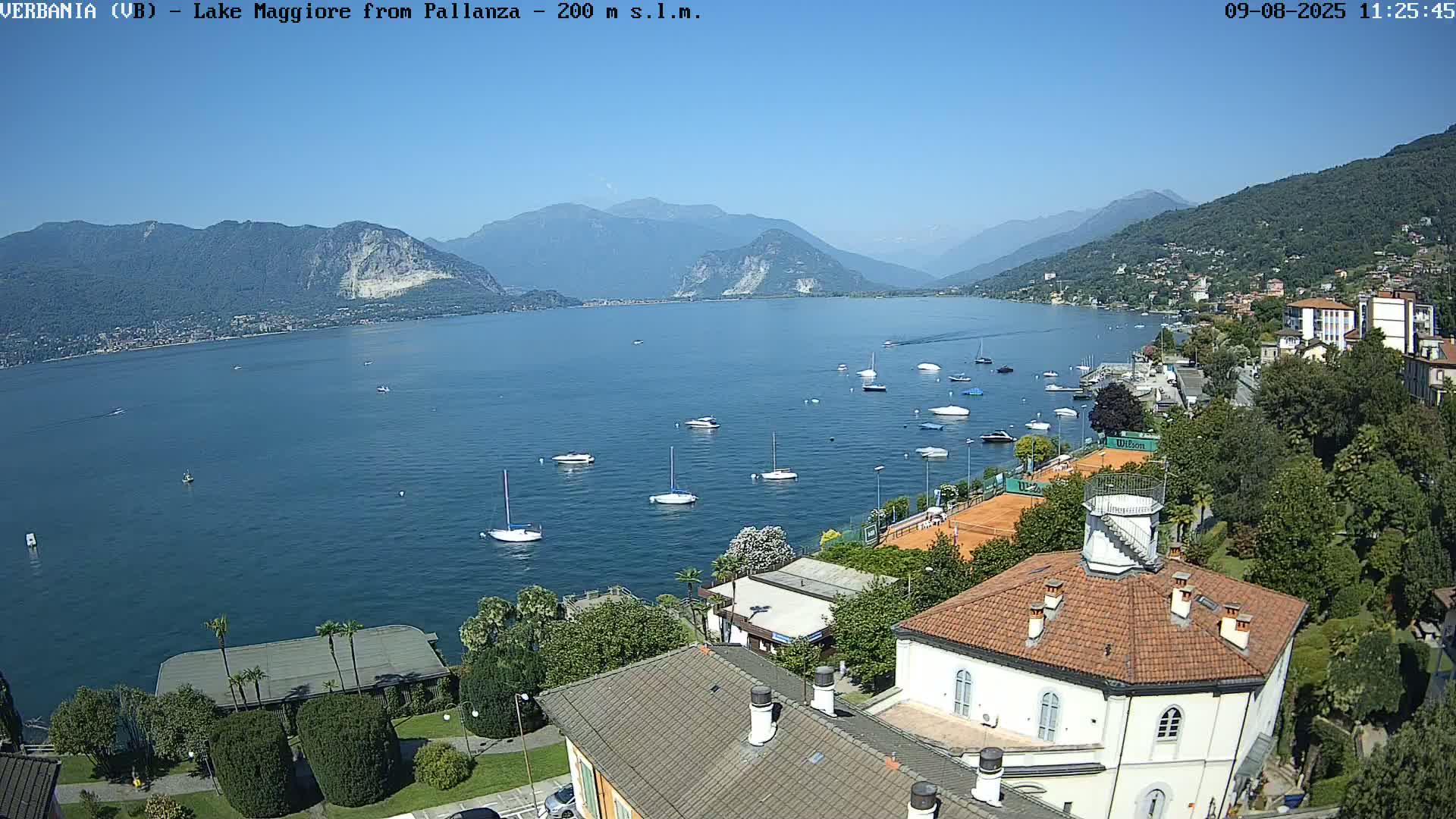 Verbania, Maggiore Lake Live Cam - Verbano-Cusio-Ossola, Piedmont, Italy